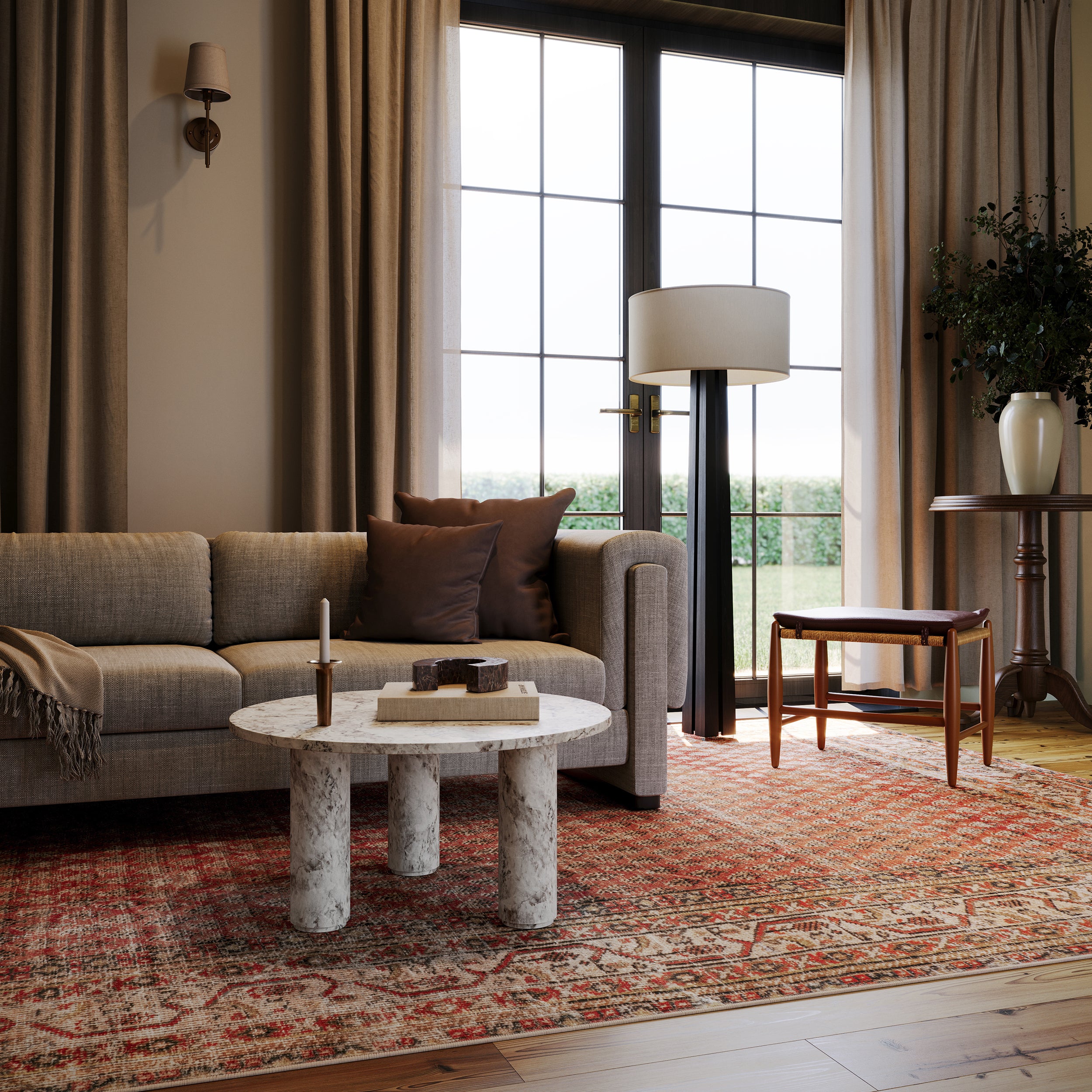 Nuloom Jessalyn Distresed Washable Area Rug - Image 2