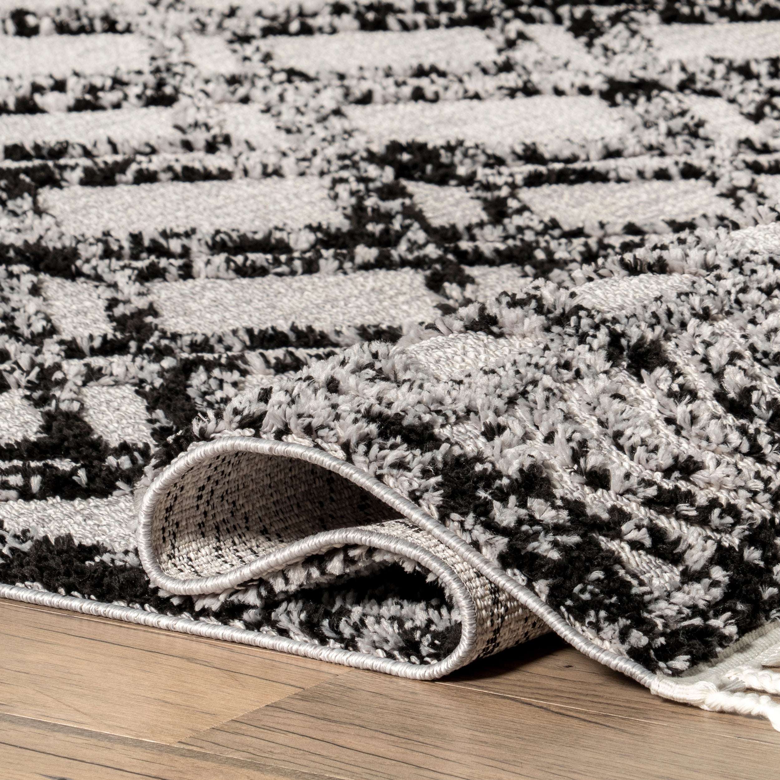 Ansley Moroccan Lattice Tassel Area Rug - Image 26