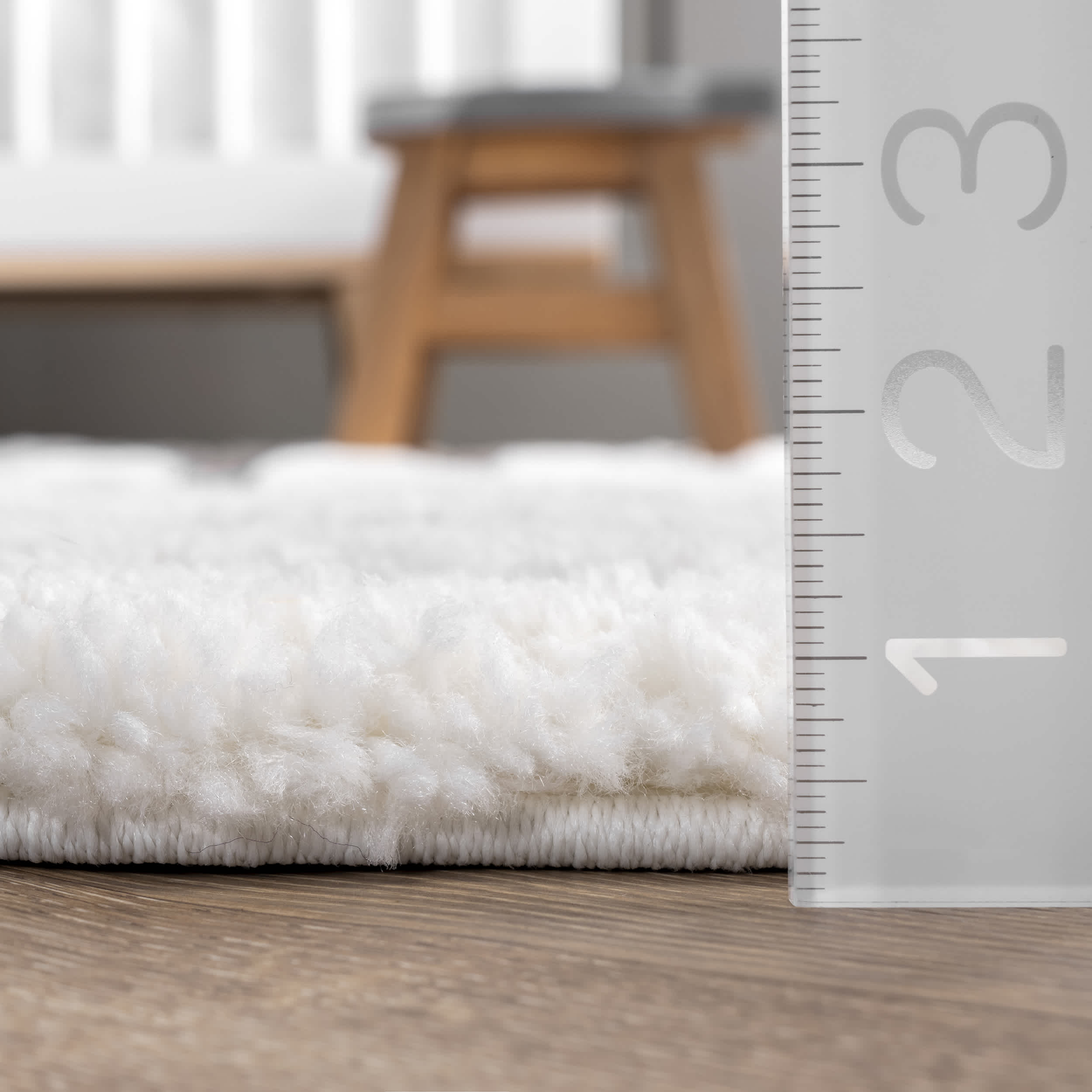 Bristol High-Low Geometric Ripples Tassel Area Rug - Image 3