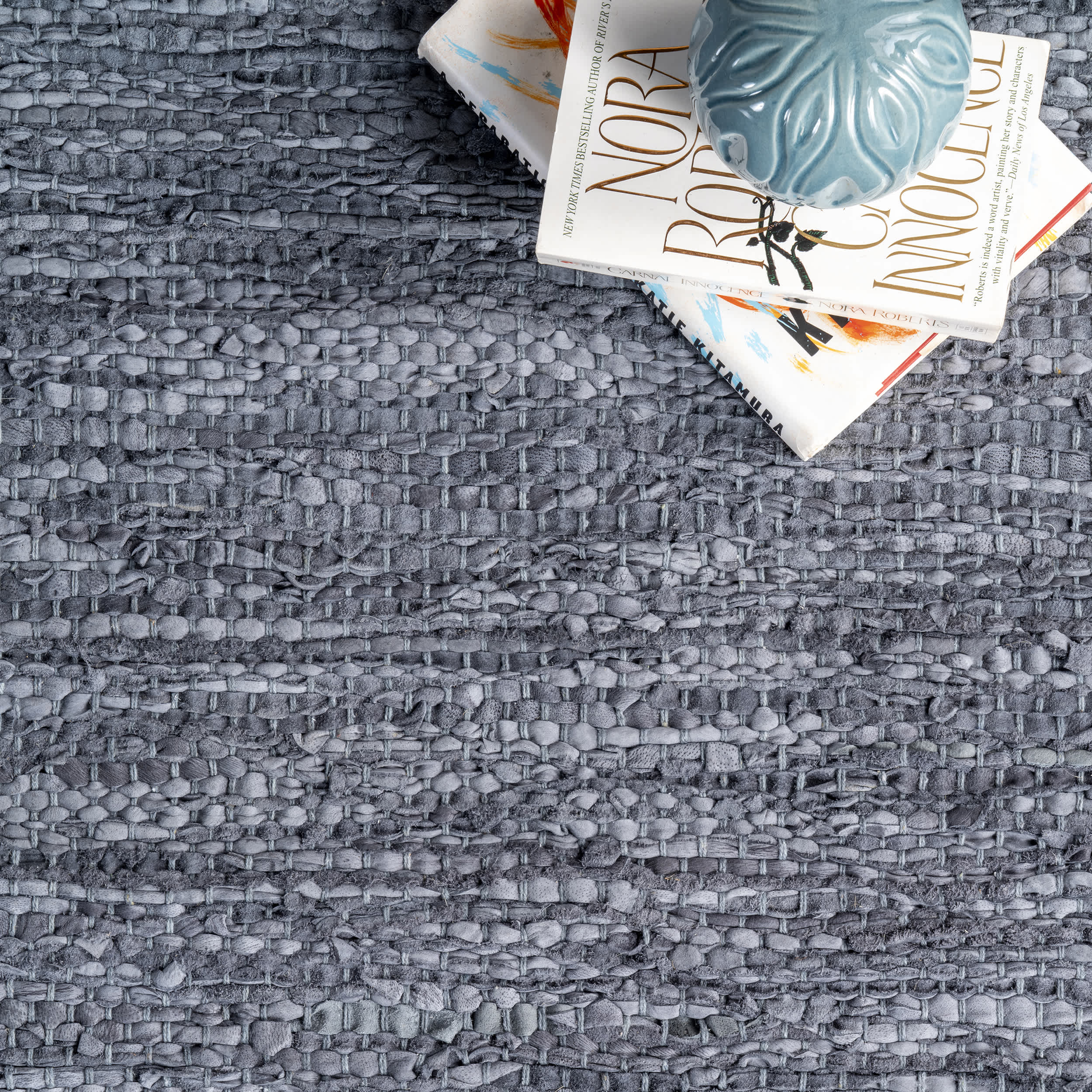 Sabby Hand Woven Leather Flatweave Area Rug - Image 24