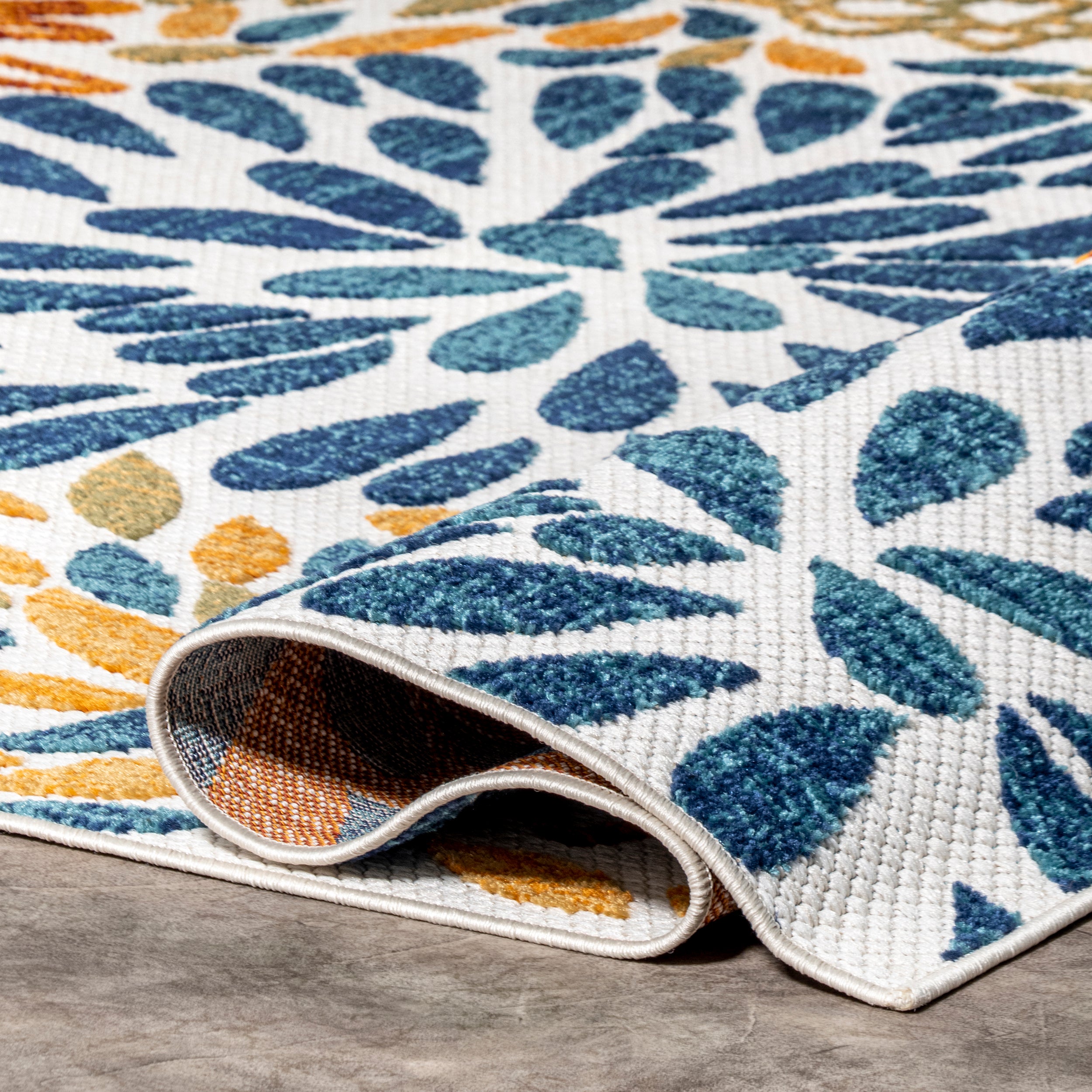 Monique Floral Indoor/Outdoor Area Rug - Image 4