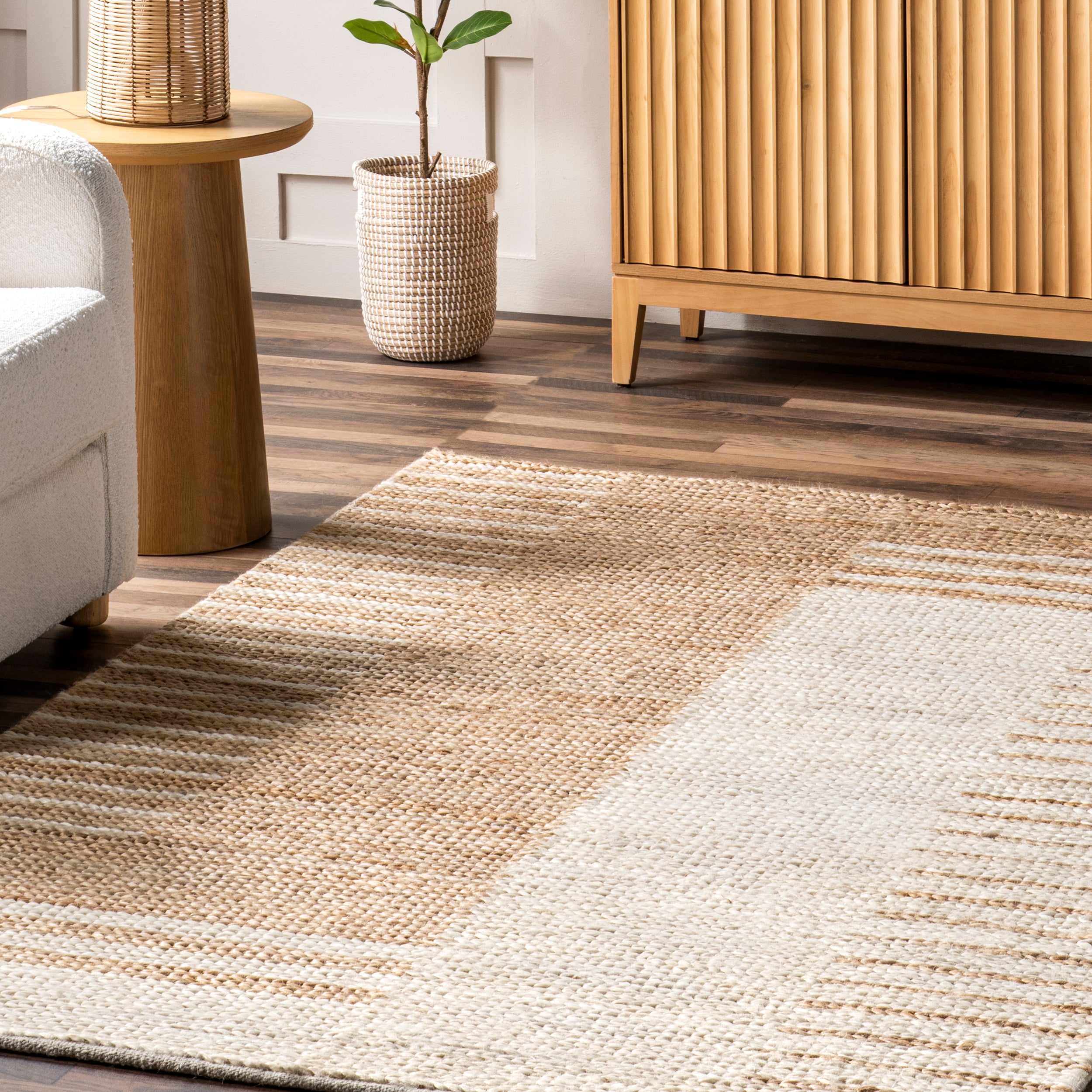 Chastain Modern Geometric Jute Area Rug - Image 9