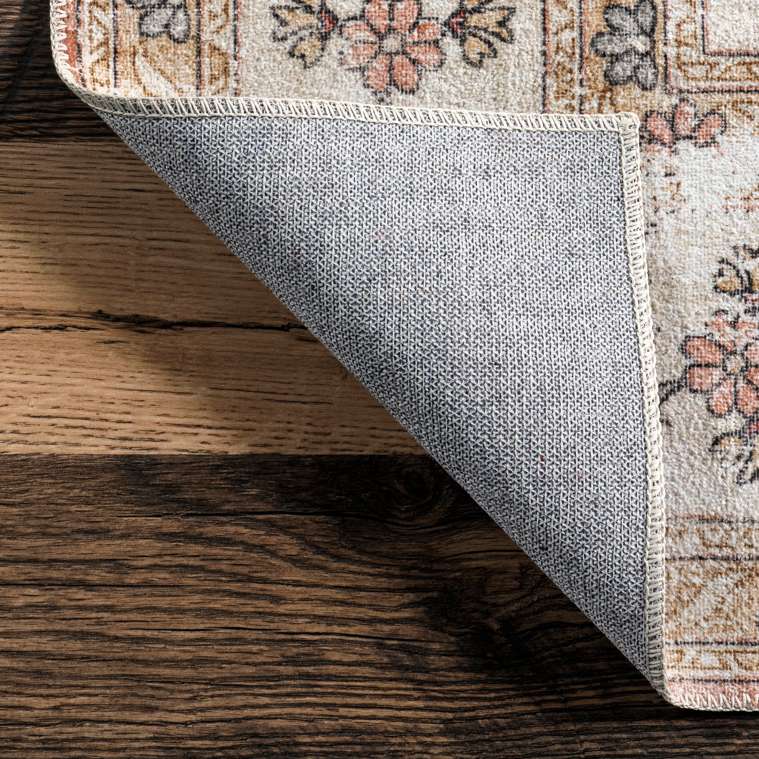 Ren Vintage Floral Machine Washable Area Rug - Image 7