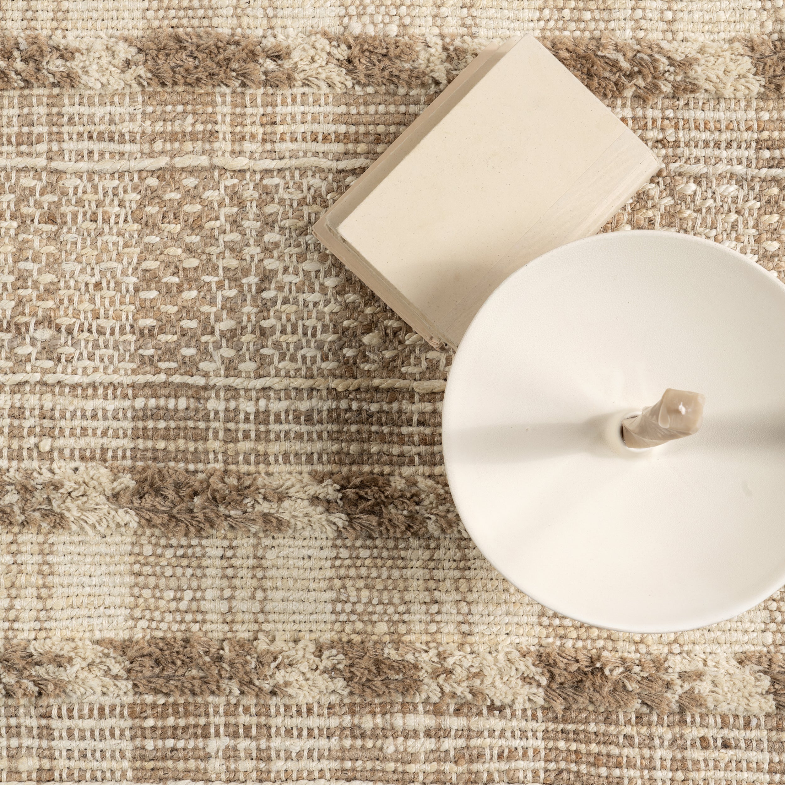 Blakley Textured Plaid Jute Area Rug - Image 6