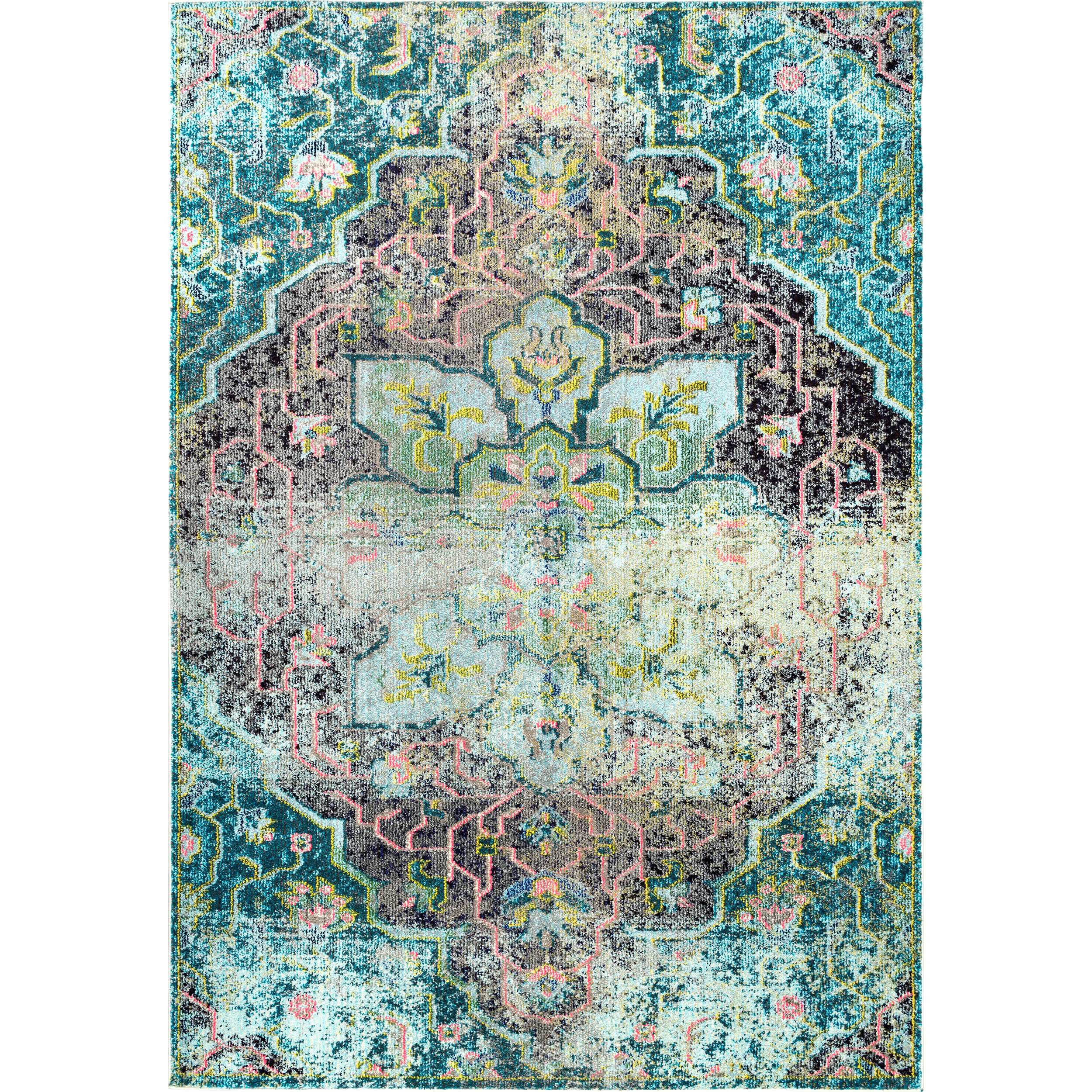 Santos Floral Medallion Area Rug