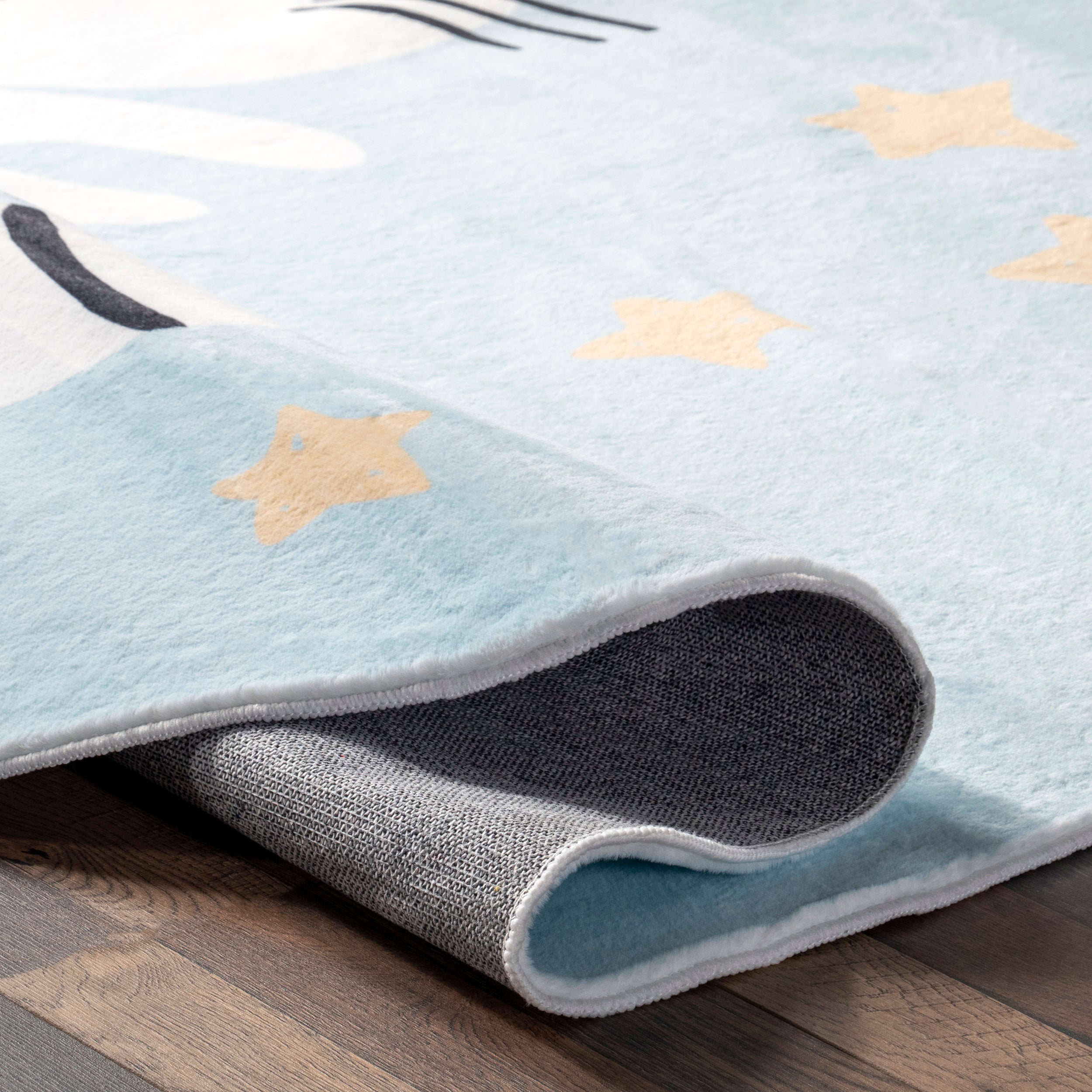 Adalynn Sleepy Cat Kids Machine Washable Area Rug - Image 4