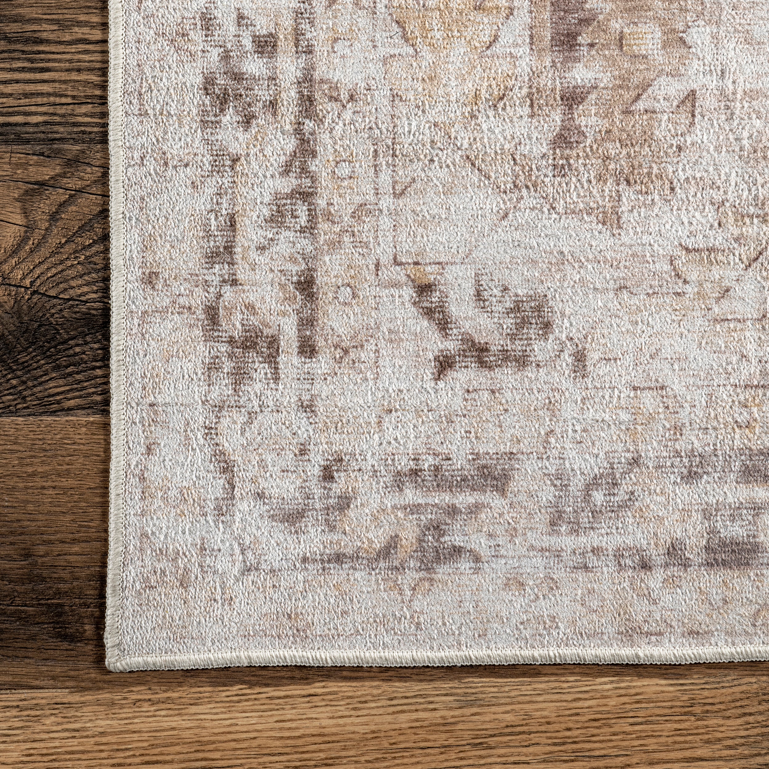 Diane Vintage Medallion Machine Washable Area Rug - Image 5