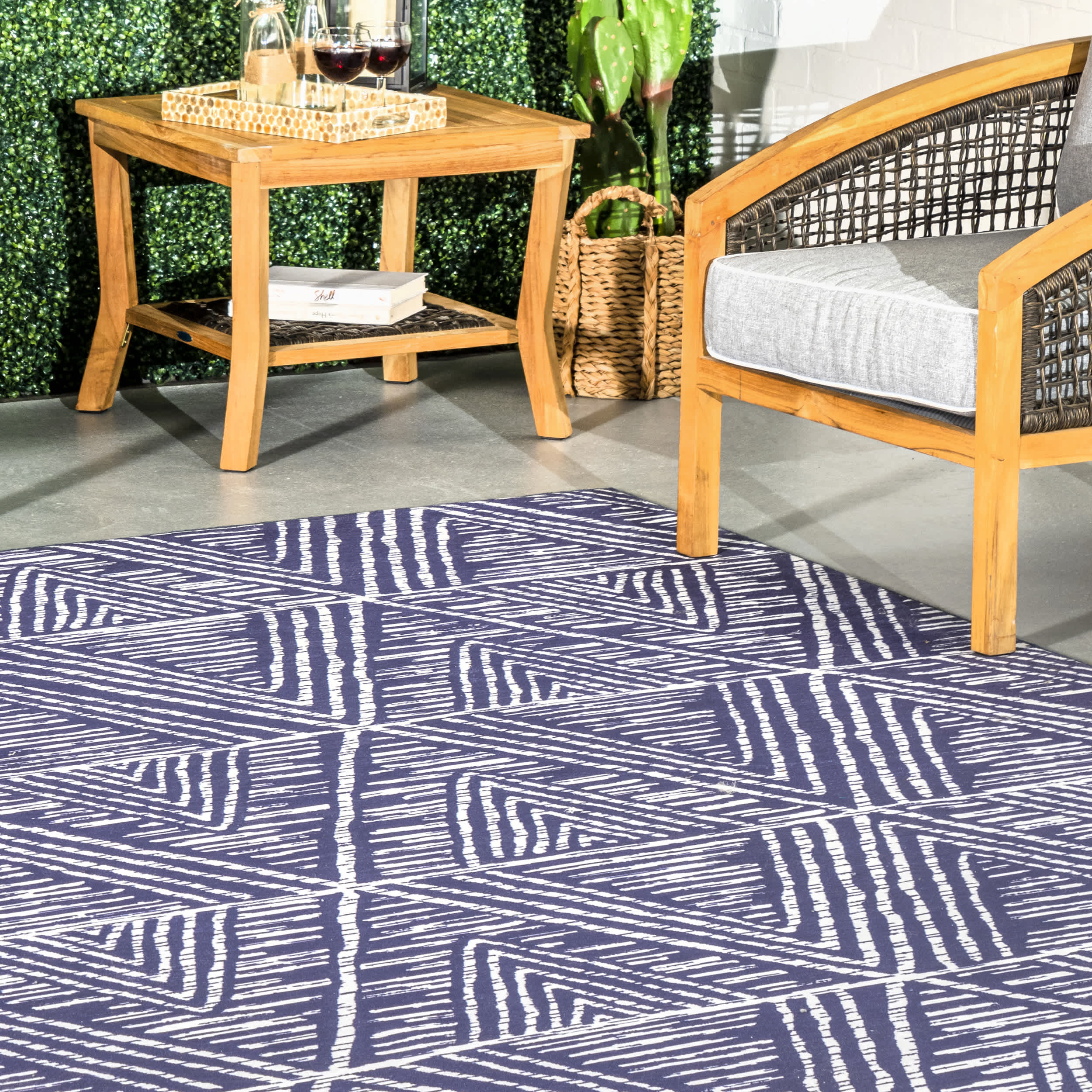 Nelle Tribal Machine Washable Indoor/Outdoor Area Rug - Image 9