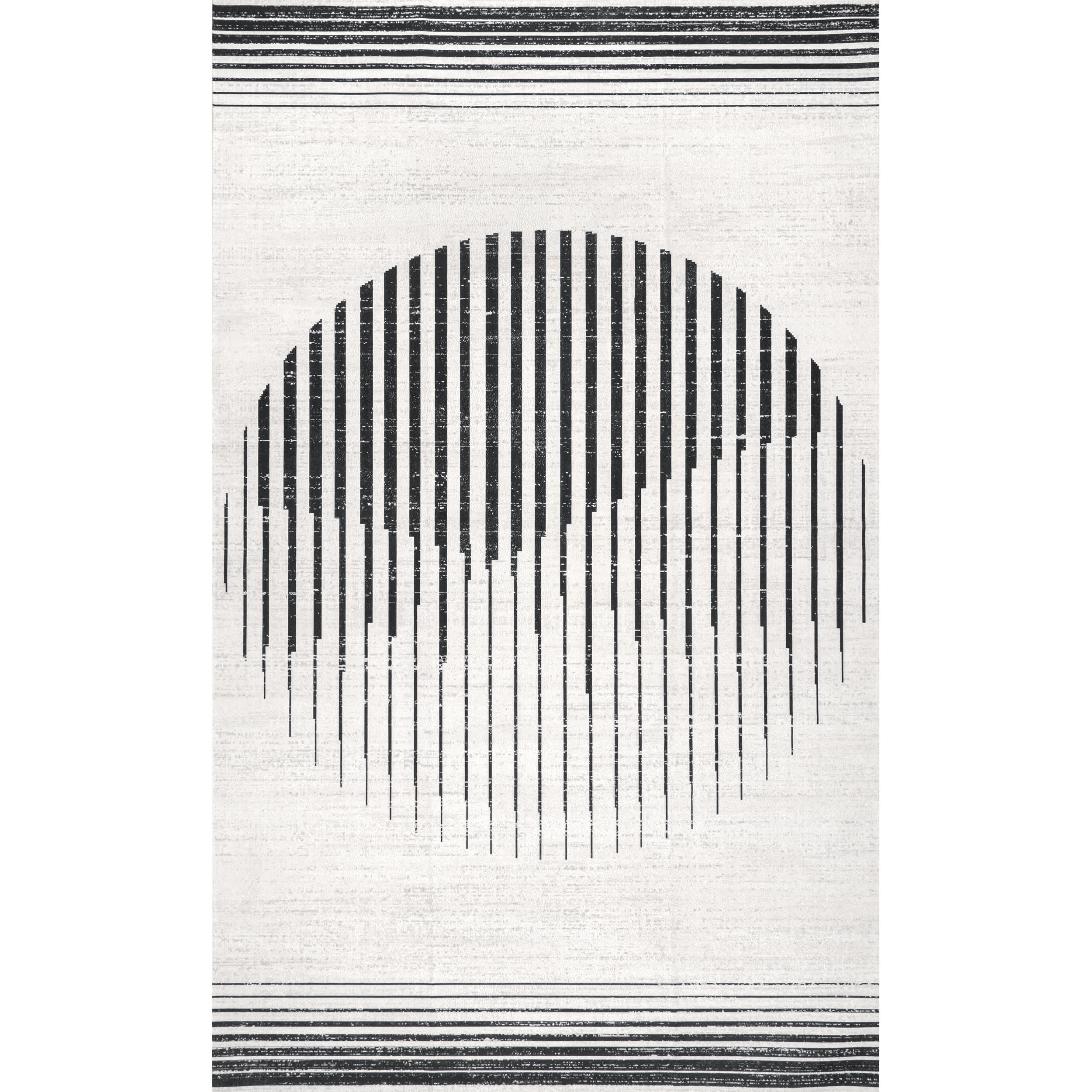 Francesca Machine Washable Contemporary Moon Area Rug