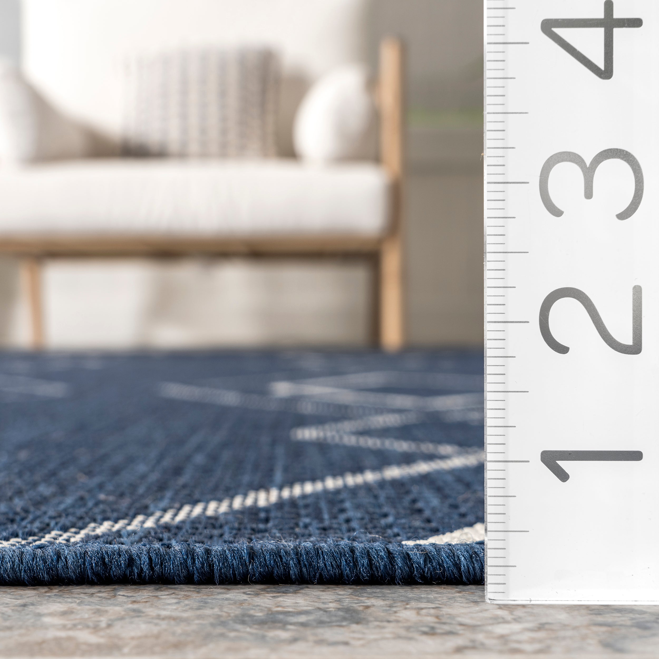 Mallie Moroccan Striped Indoor/Outdoor Area Rug - Image 3