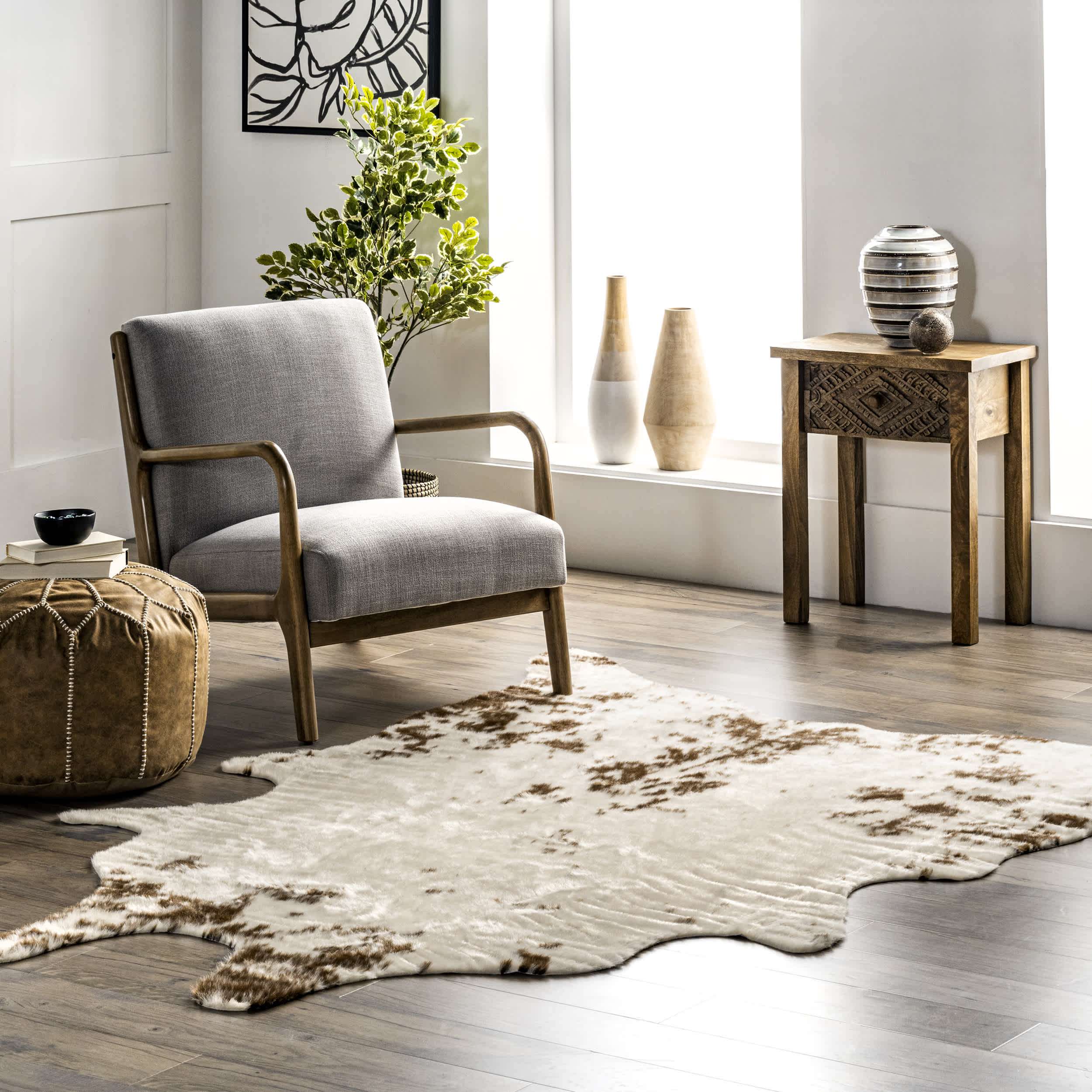 Faux Cowhide Washable Area Rug - Image 2