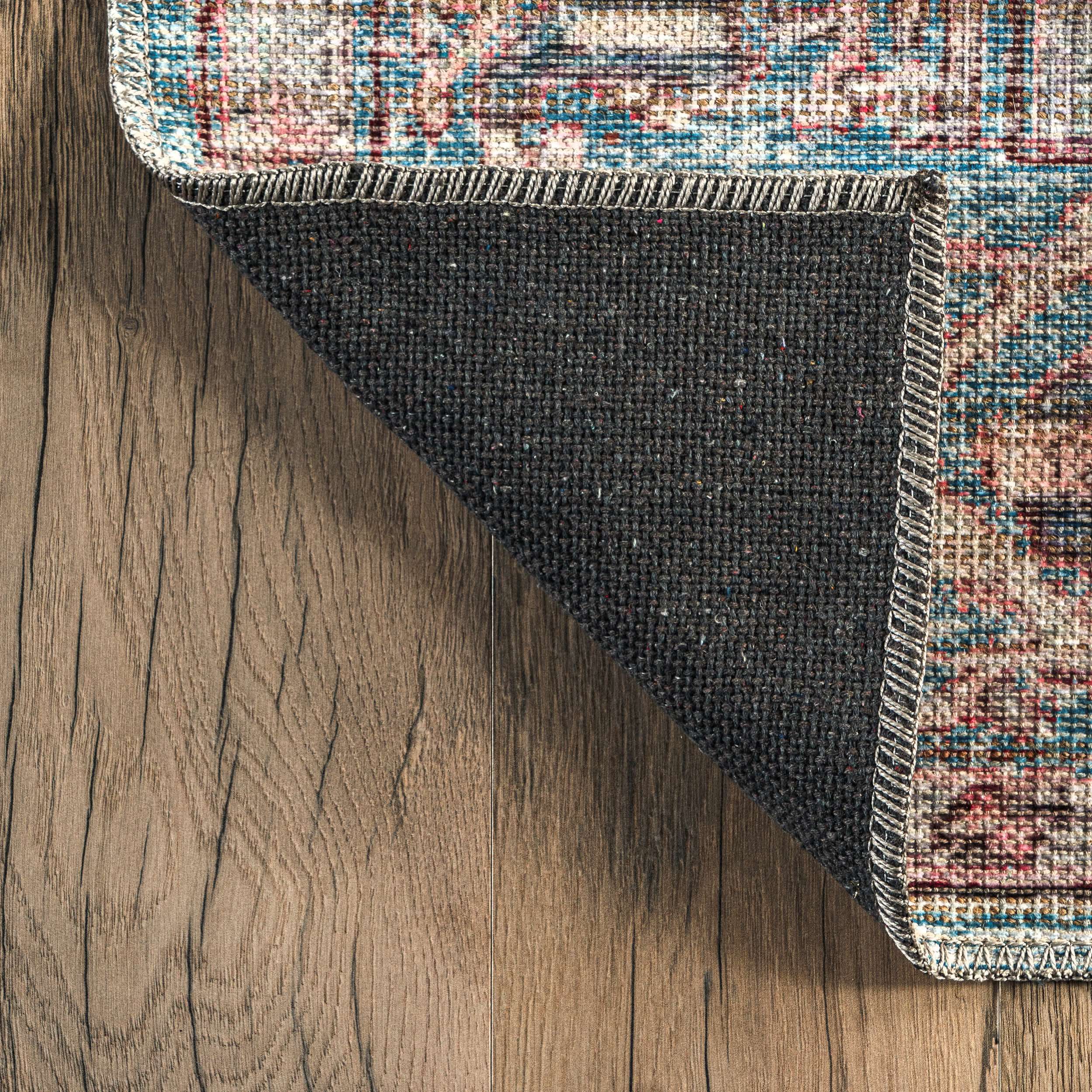 Cammy Machine Washable Faded Vintage Medallion Area Rug - Image 6