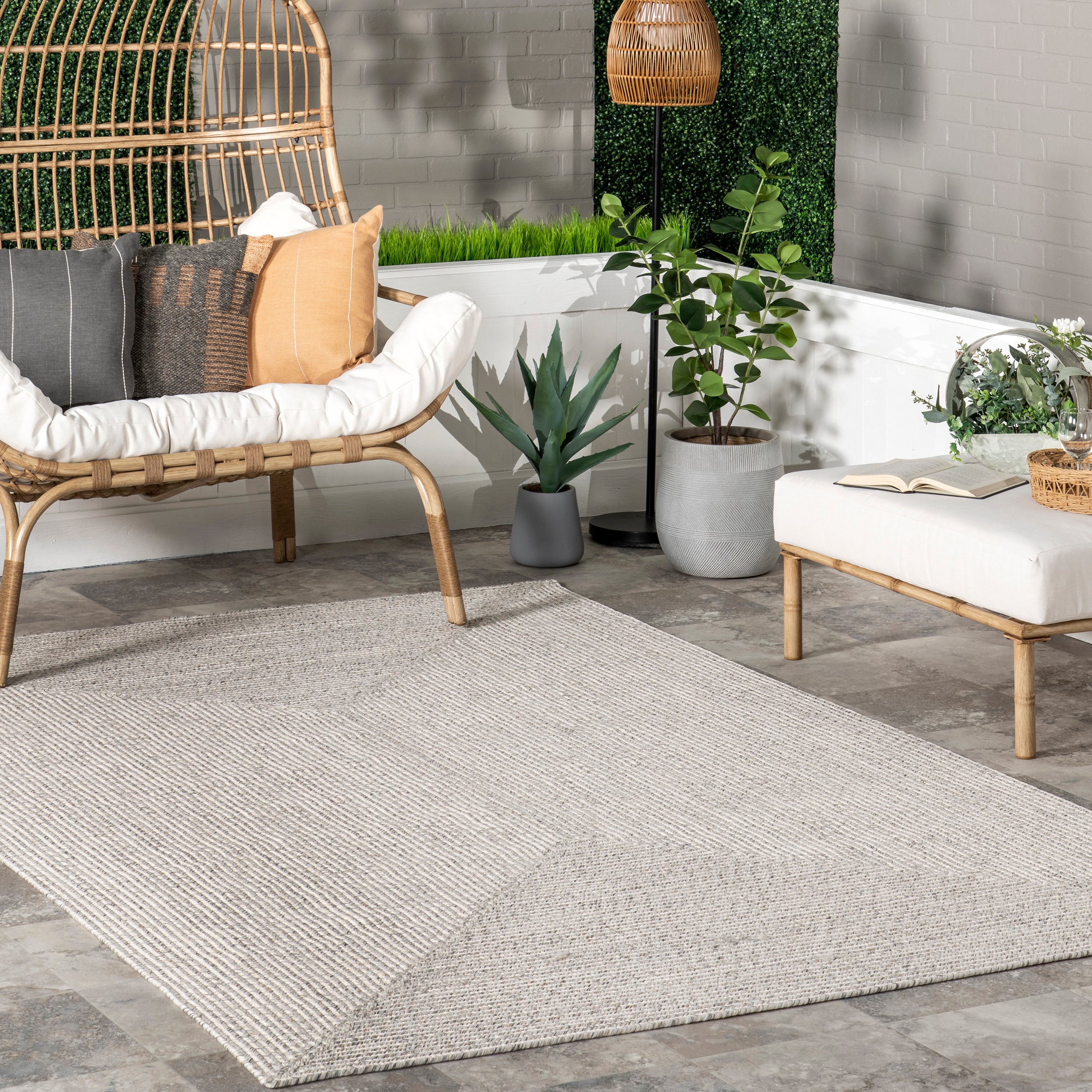 Wynn Braided Indoor/Outdoor Area Rug - Image 2