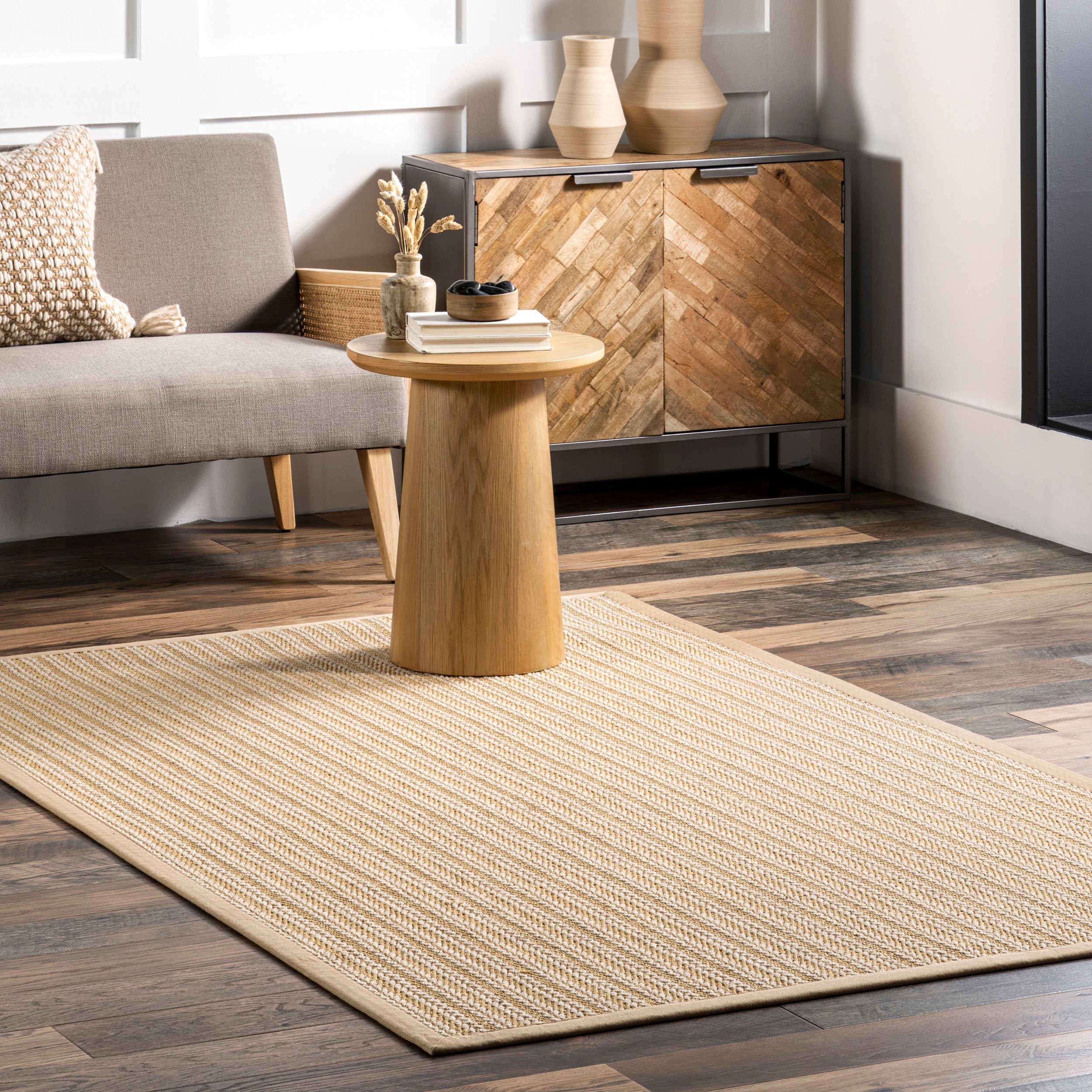 Katica Casual Recycled Sisal Blend Area Rug - Image 2