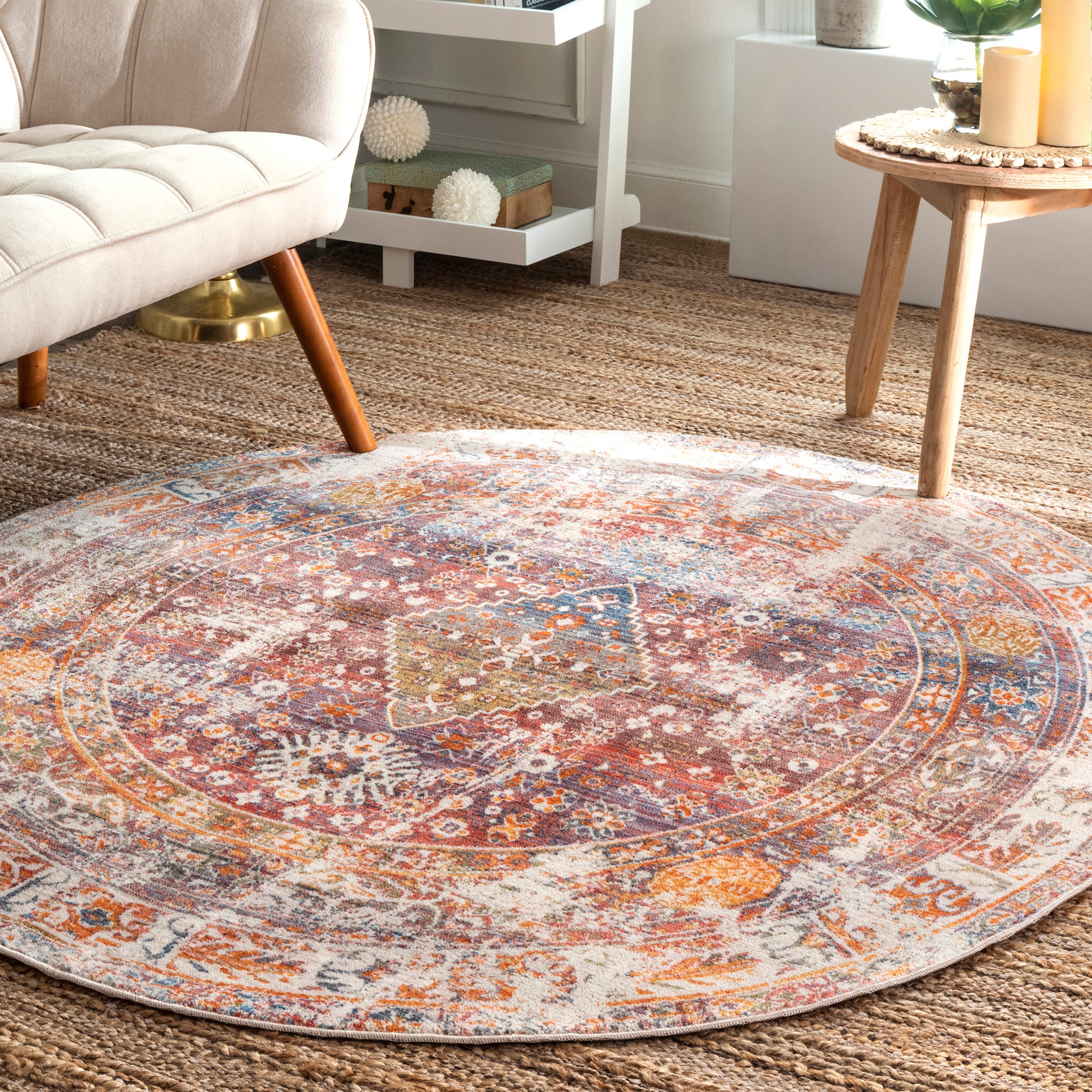 Farley Medallion Fringe Area Rug - Image 21