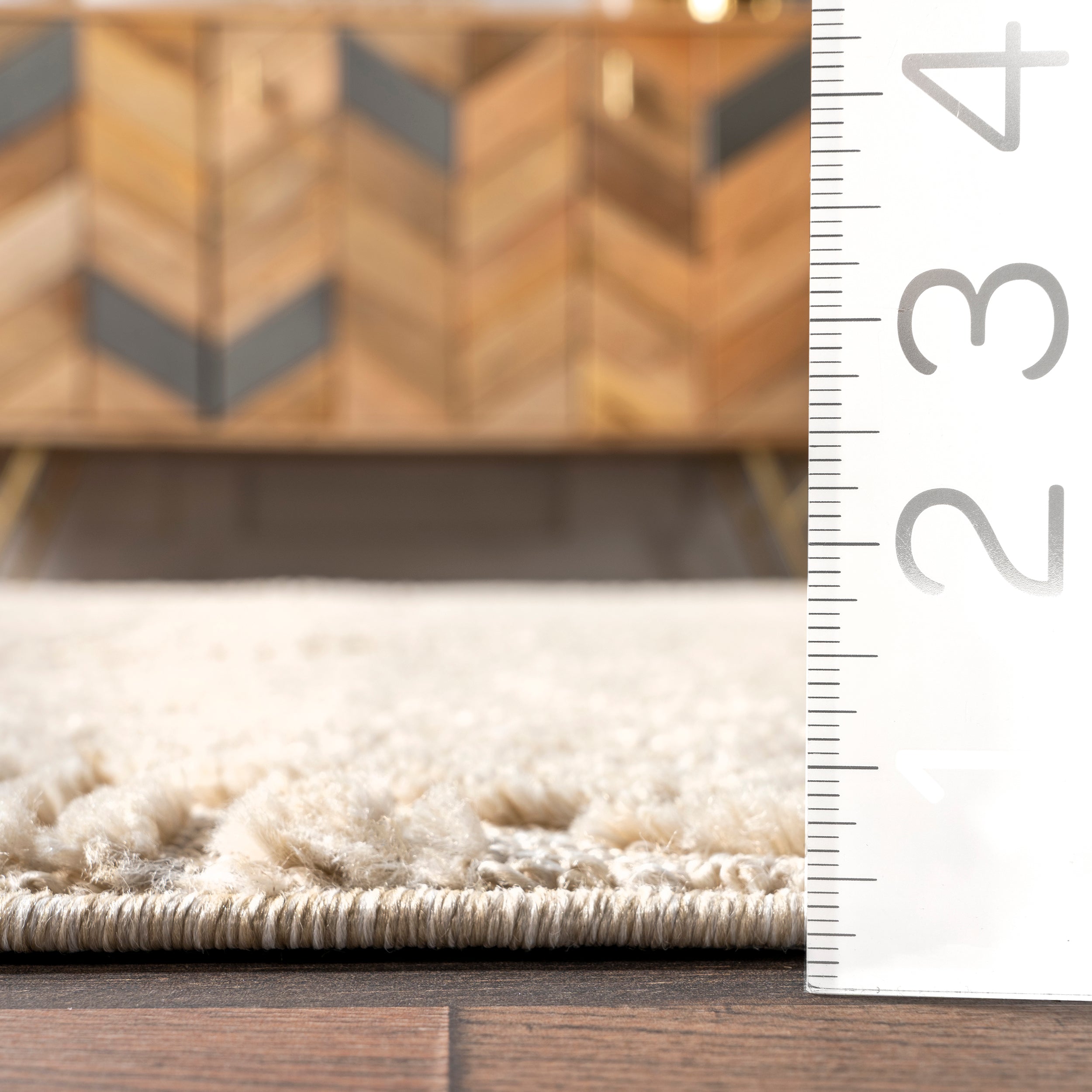 Kerry Textured Geometric Tasseled Area Rug - Image 22