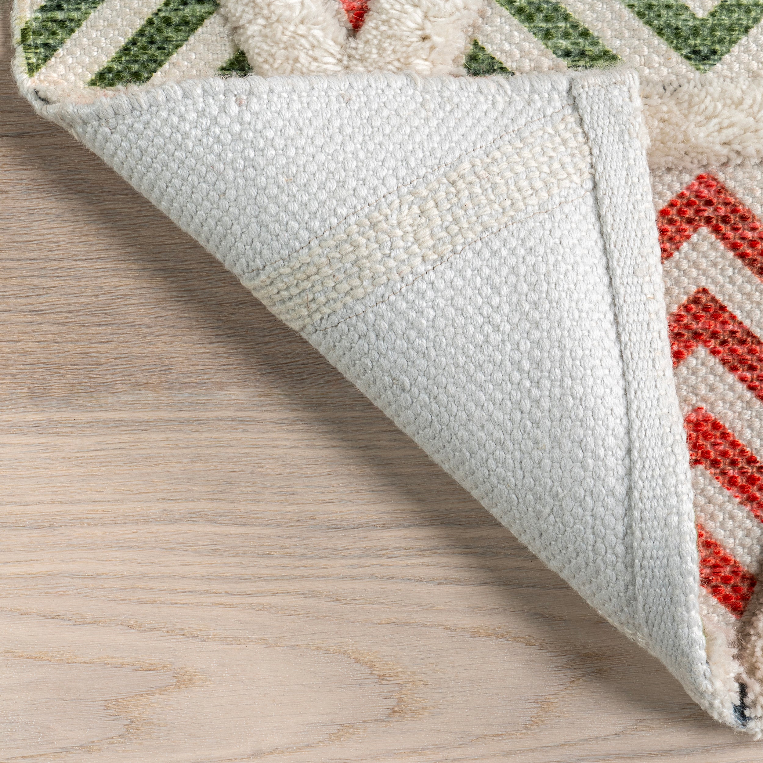 Raleigh High-Low Holiday Geometric Area Rug - Image 7