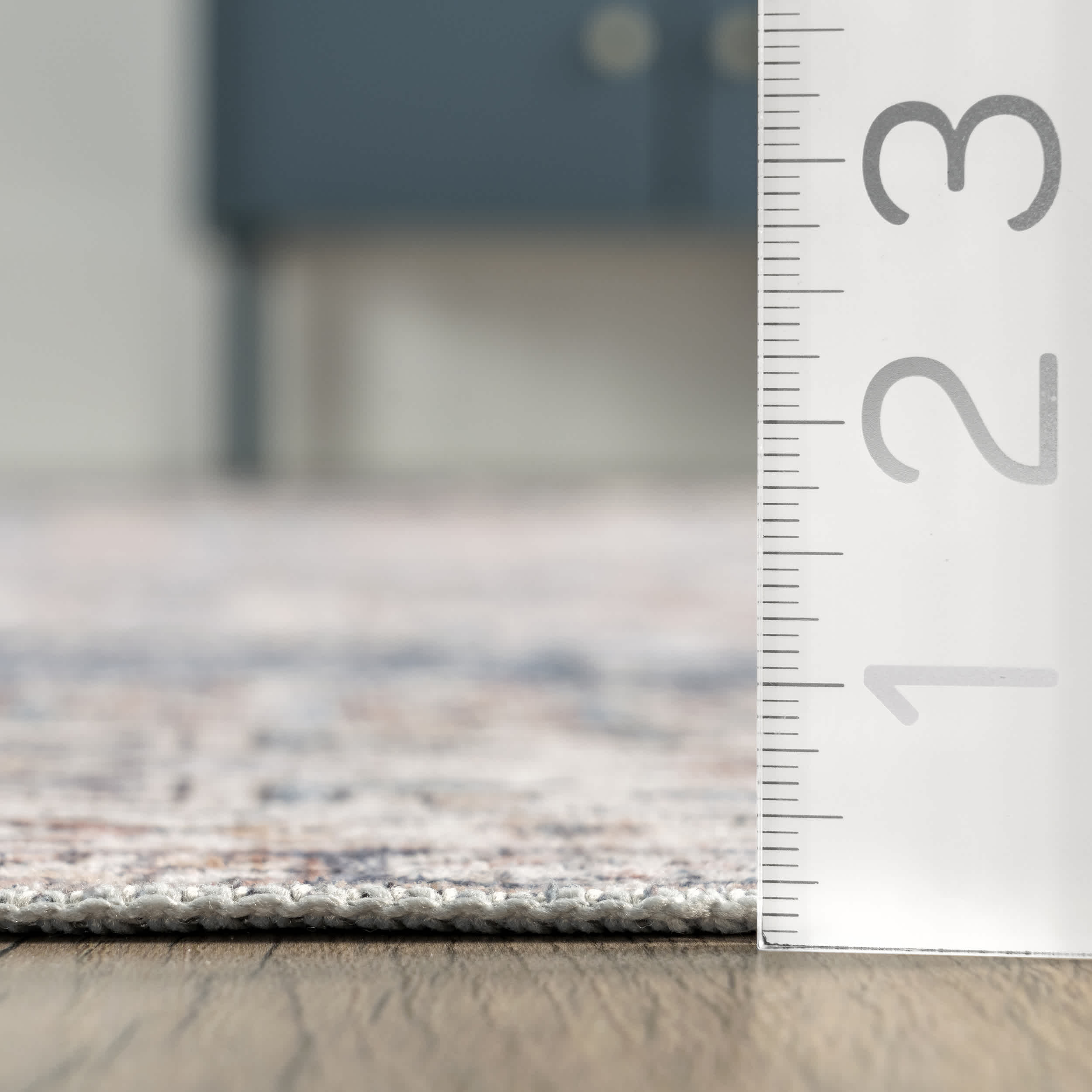 Drina Machine Washable Distressed Area Rug - Image 3