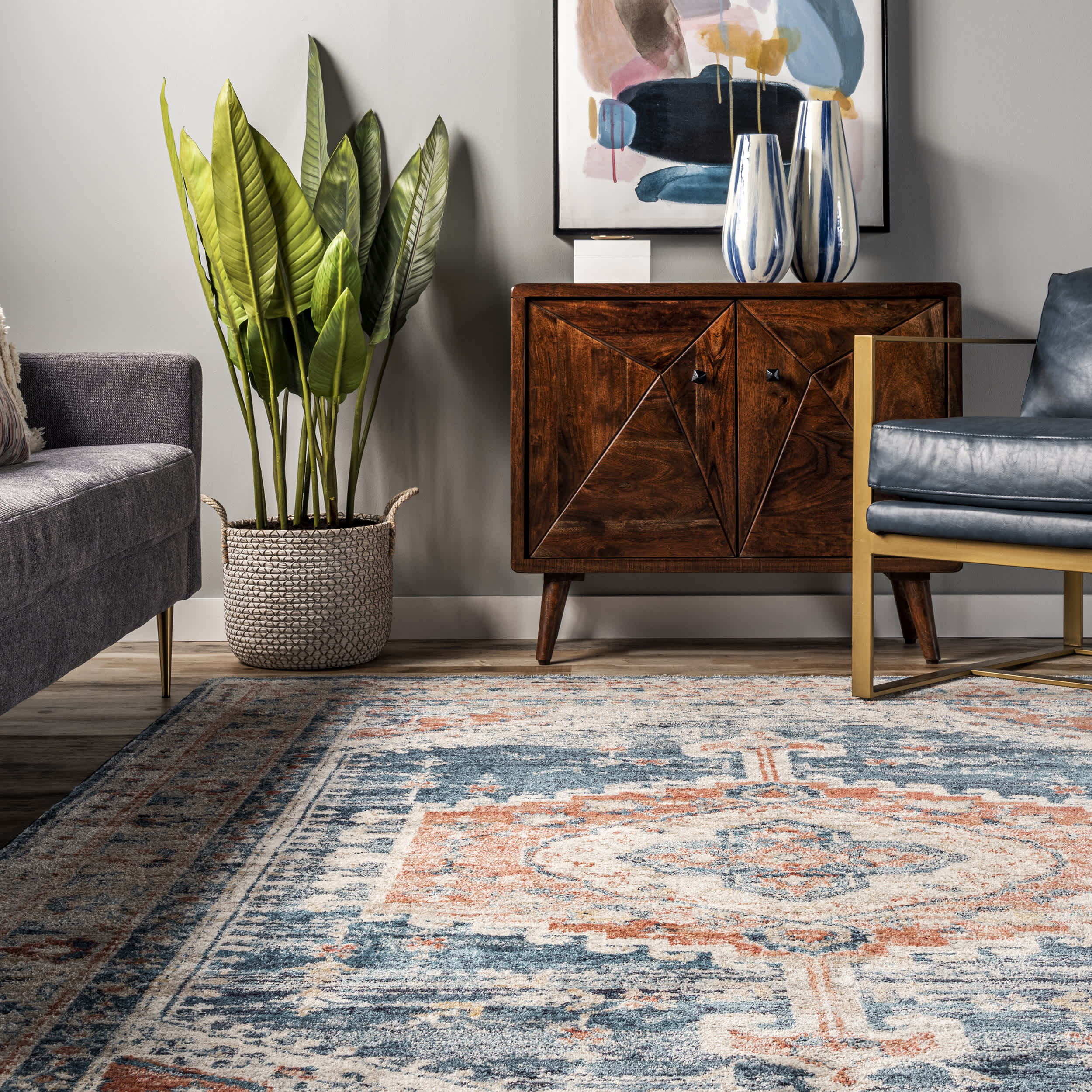 Harley Barbed Mast Medallion Area Rug - Image 8