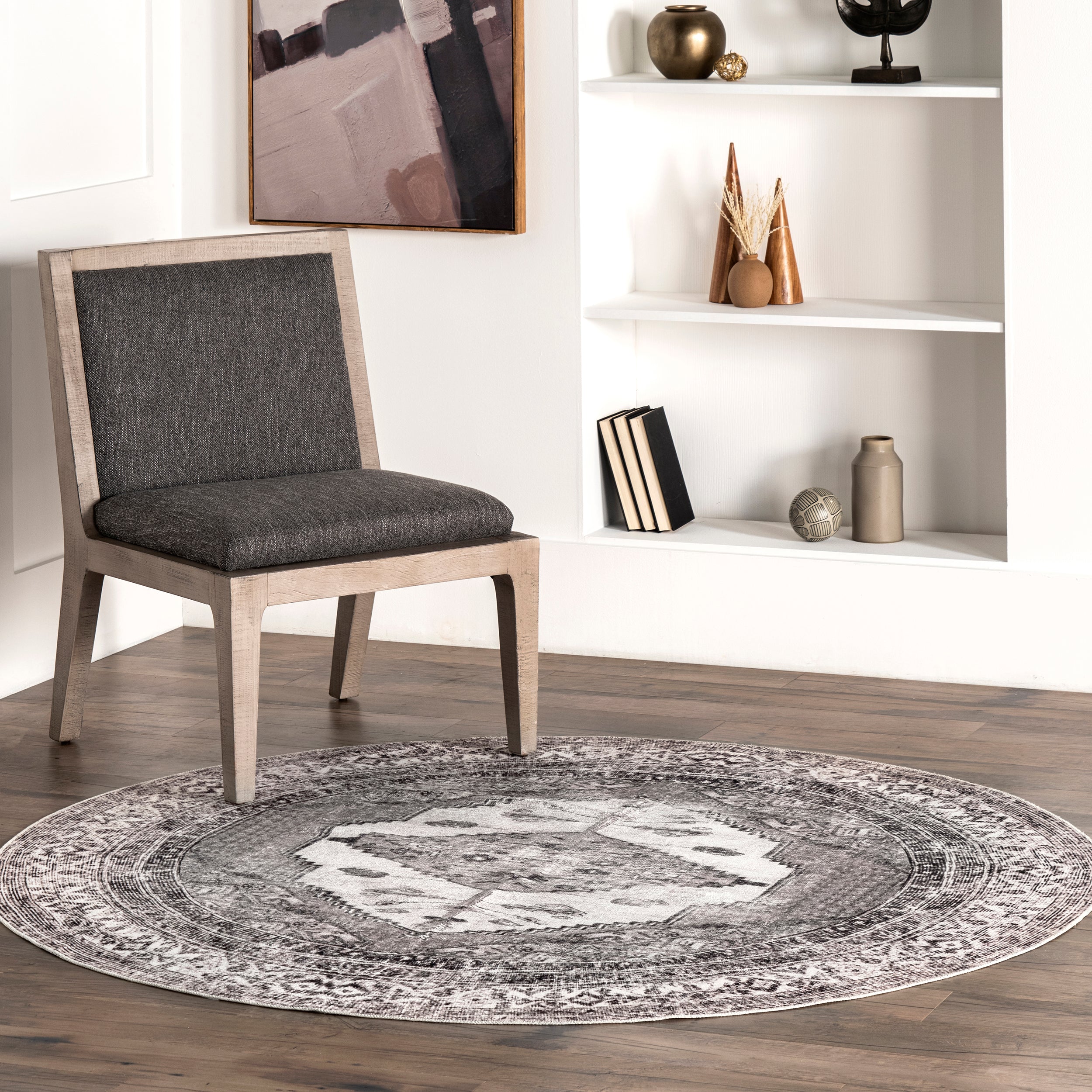 Gladys Machine Washable Vintage Medallion Area Rug - Image 10