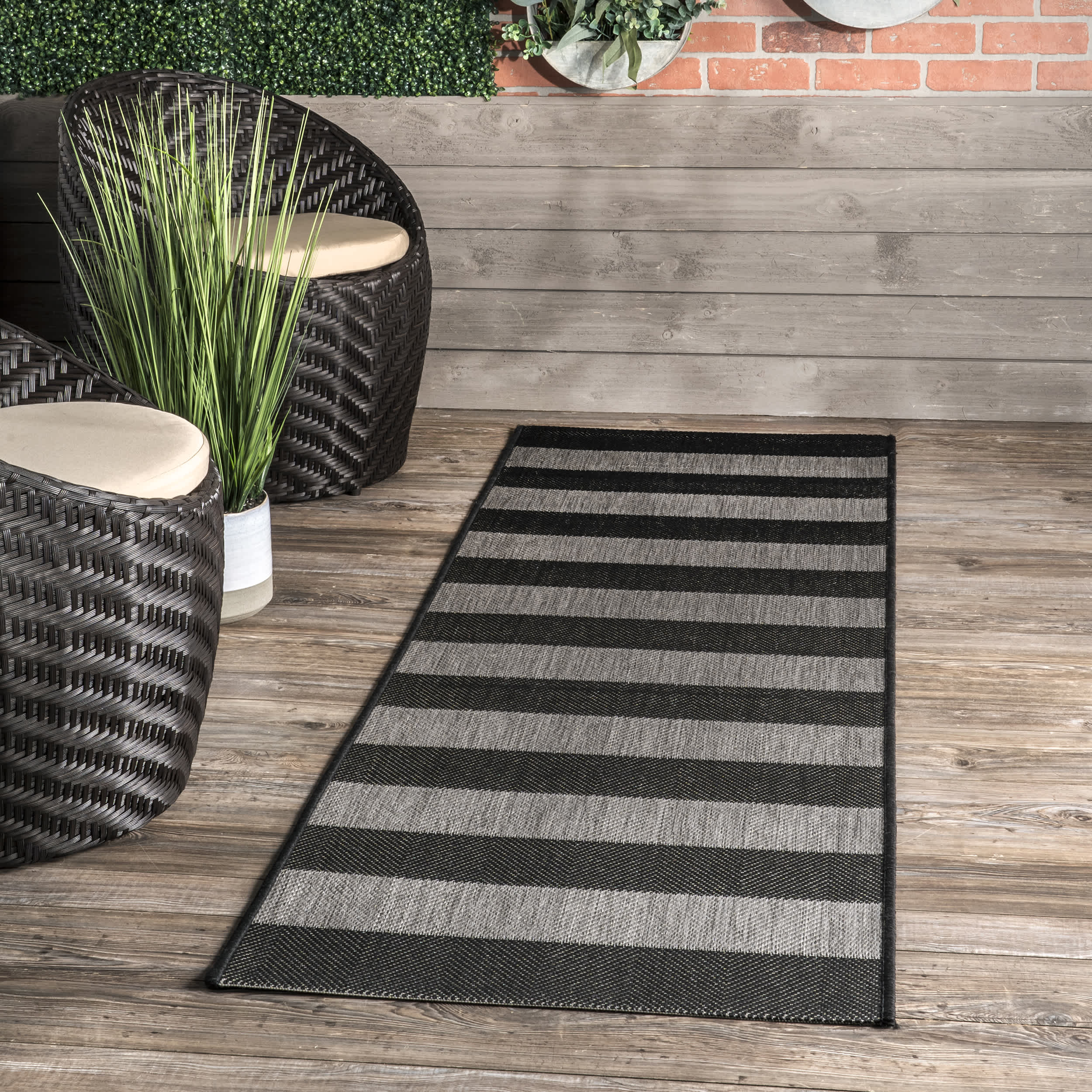 Alexis Striped Indoor/Outdoor Area Rug - Image 10
