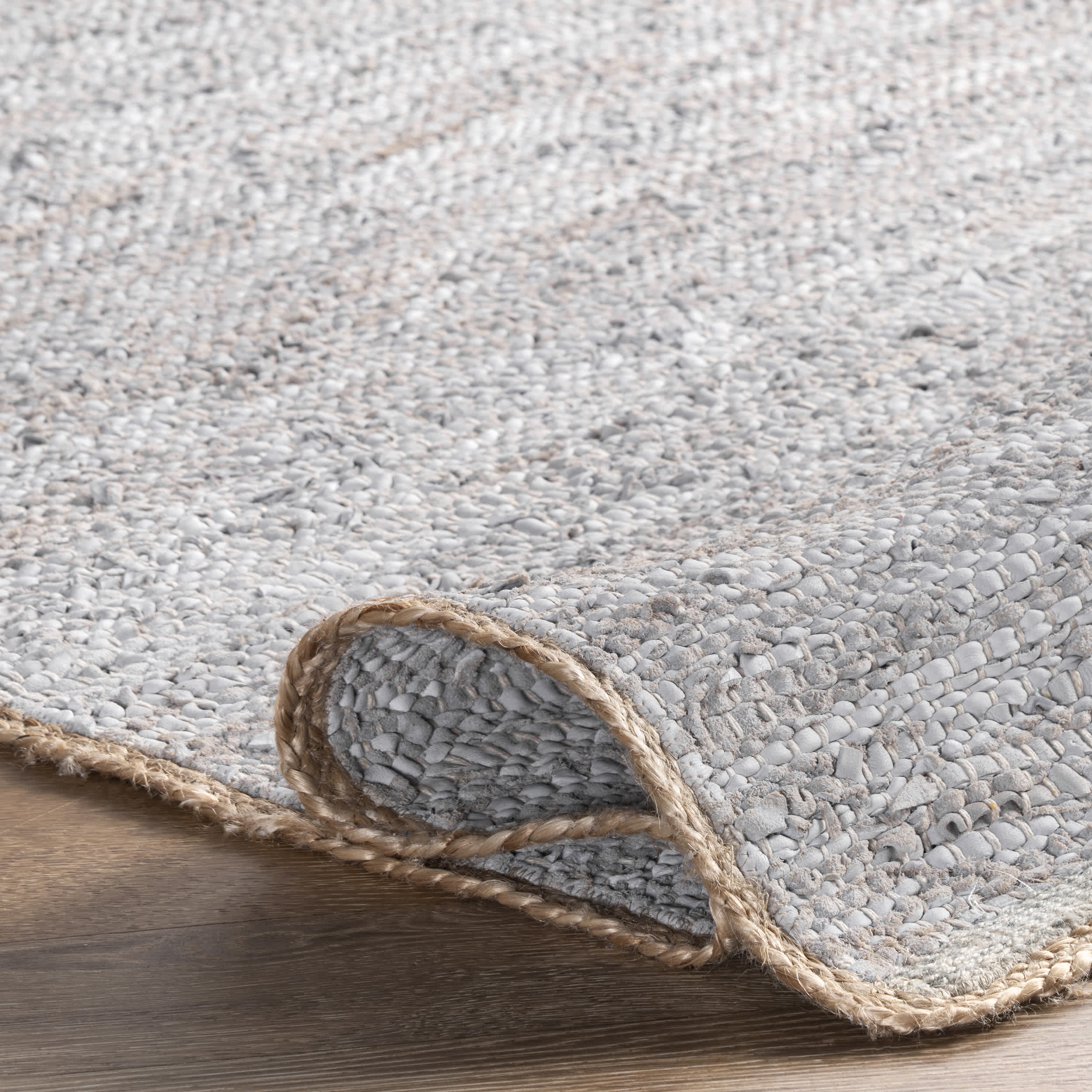 Sabby Hand Woven Leather Flatweave Area Rug - Image 14