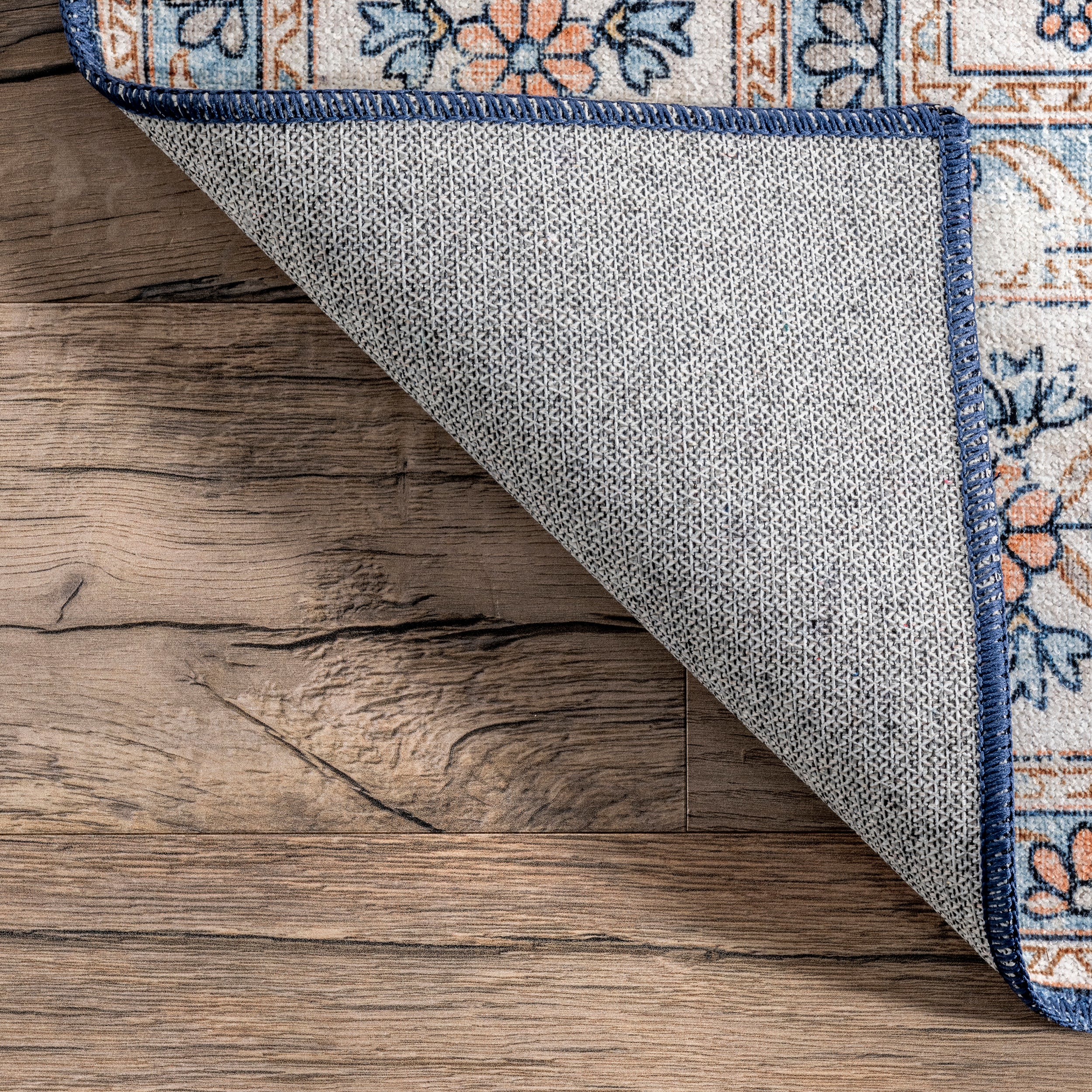 Ren Vintage Floral Machine Washable Area Rug - Image 30