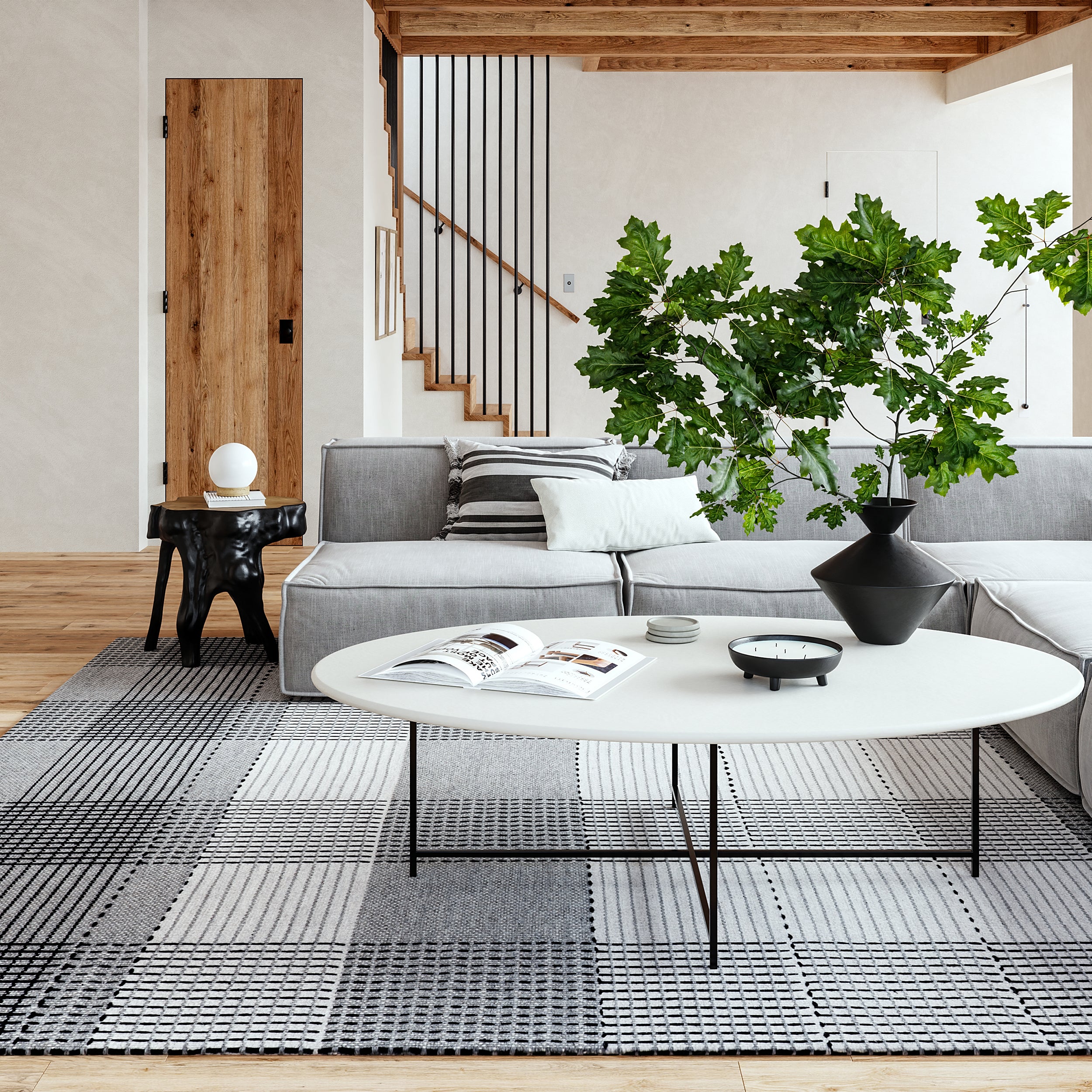 Oregon Plaid Wool Area Rug - Image 8