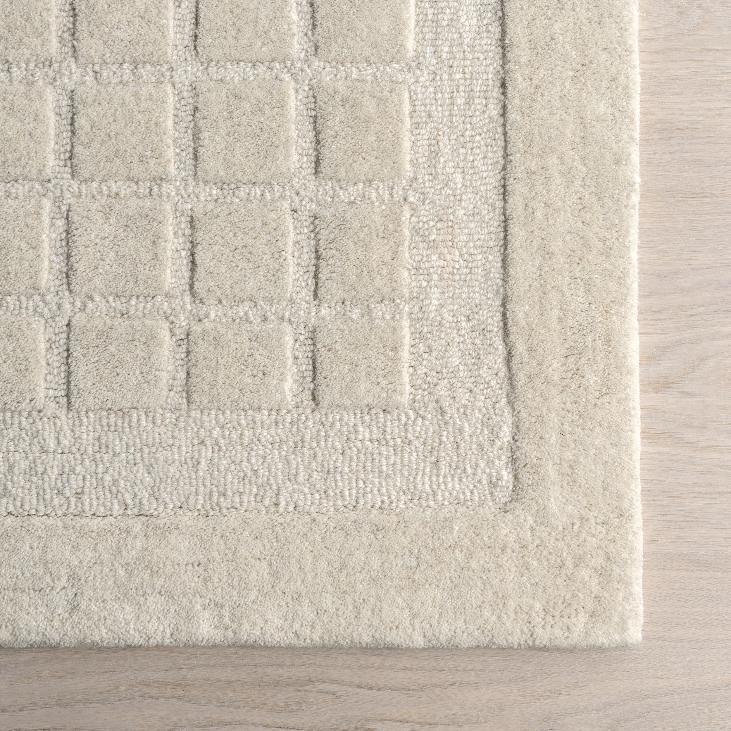 Fritz Checkered Wool Area Rug - Image 6