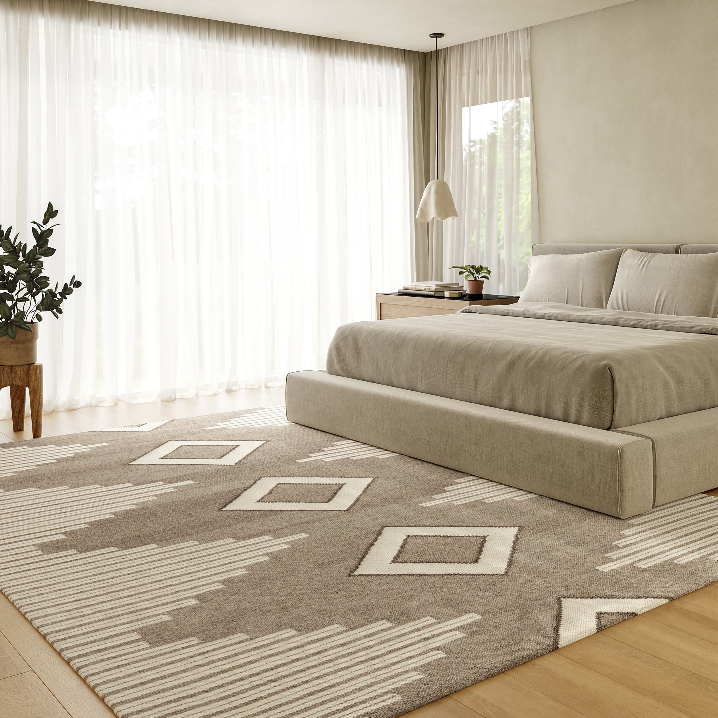 Grove Southwestern Wool Blend Area Rug - Image 2