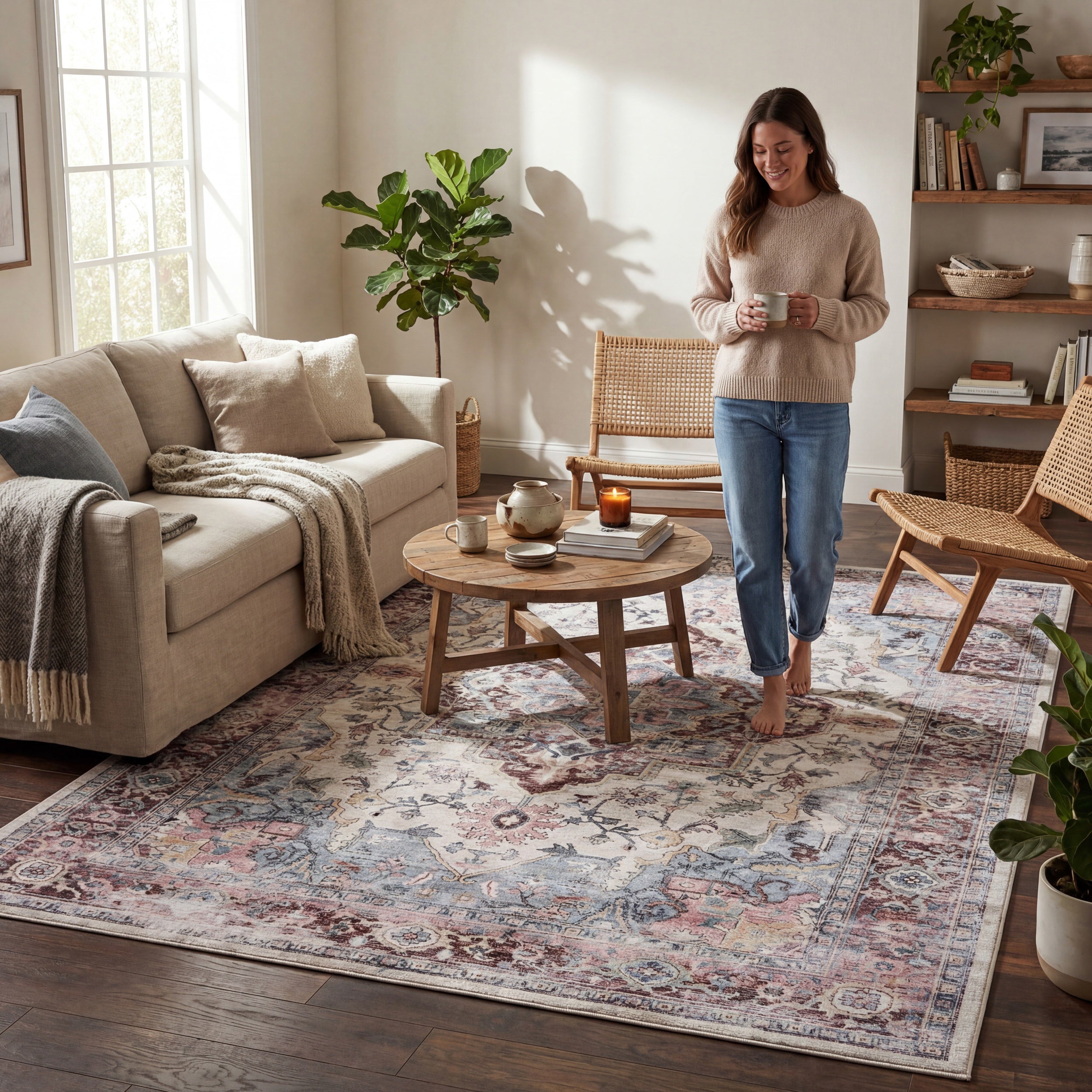 Nuloom Esmira Medallion Washable Rug - Image 16