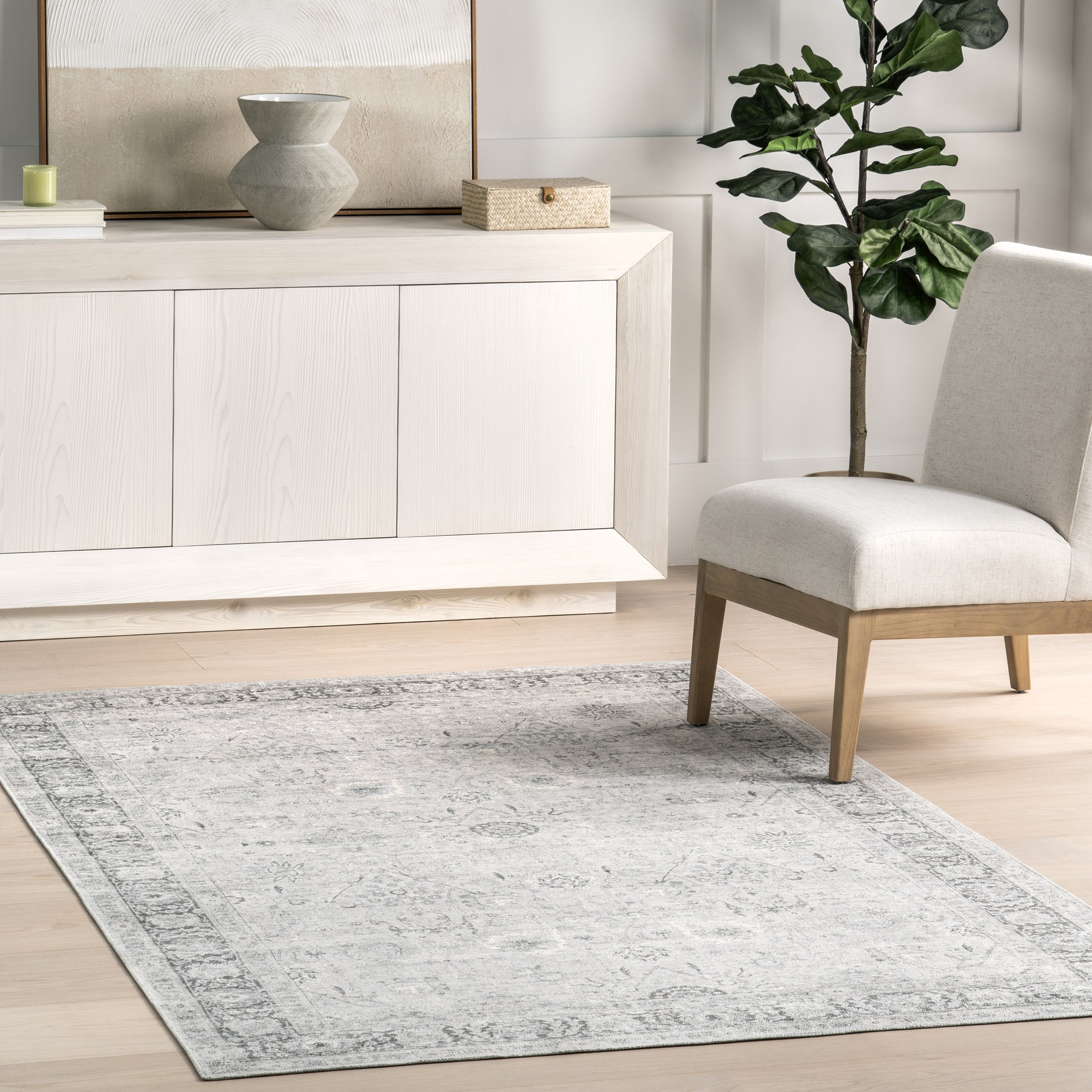 Bayberry Vintage Machine Washable Area Rug - Image 17