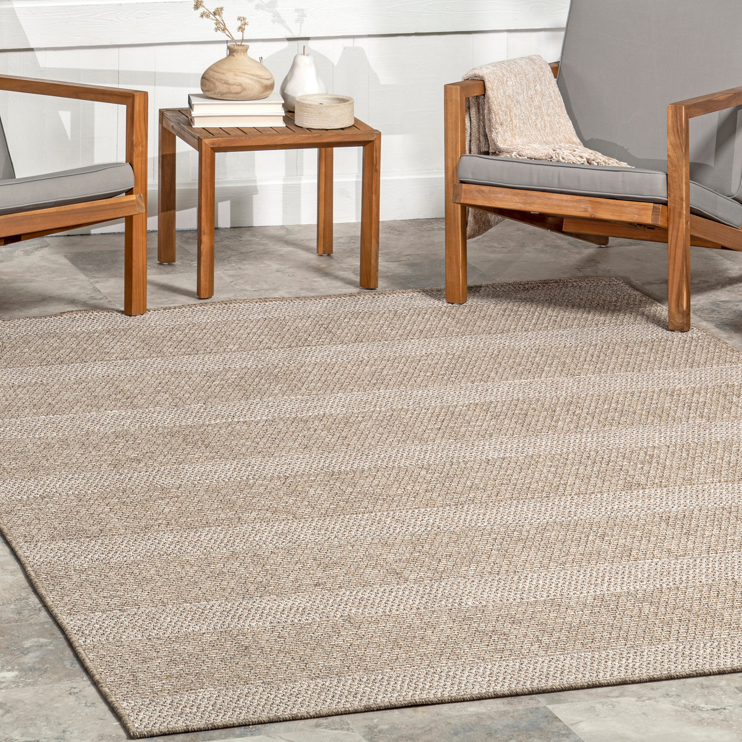 Kiana Faded Striped Indoor/Outdoor Area Rug - Image 9