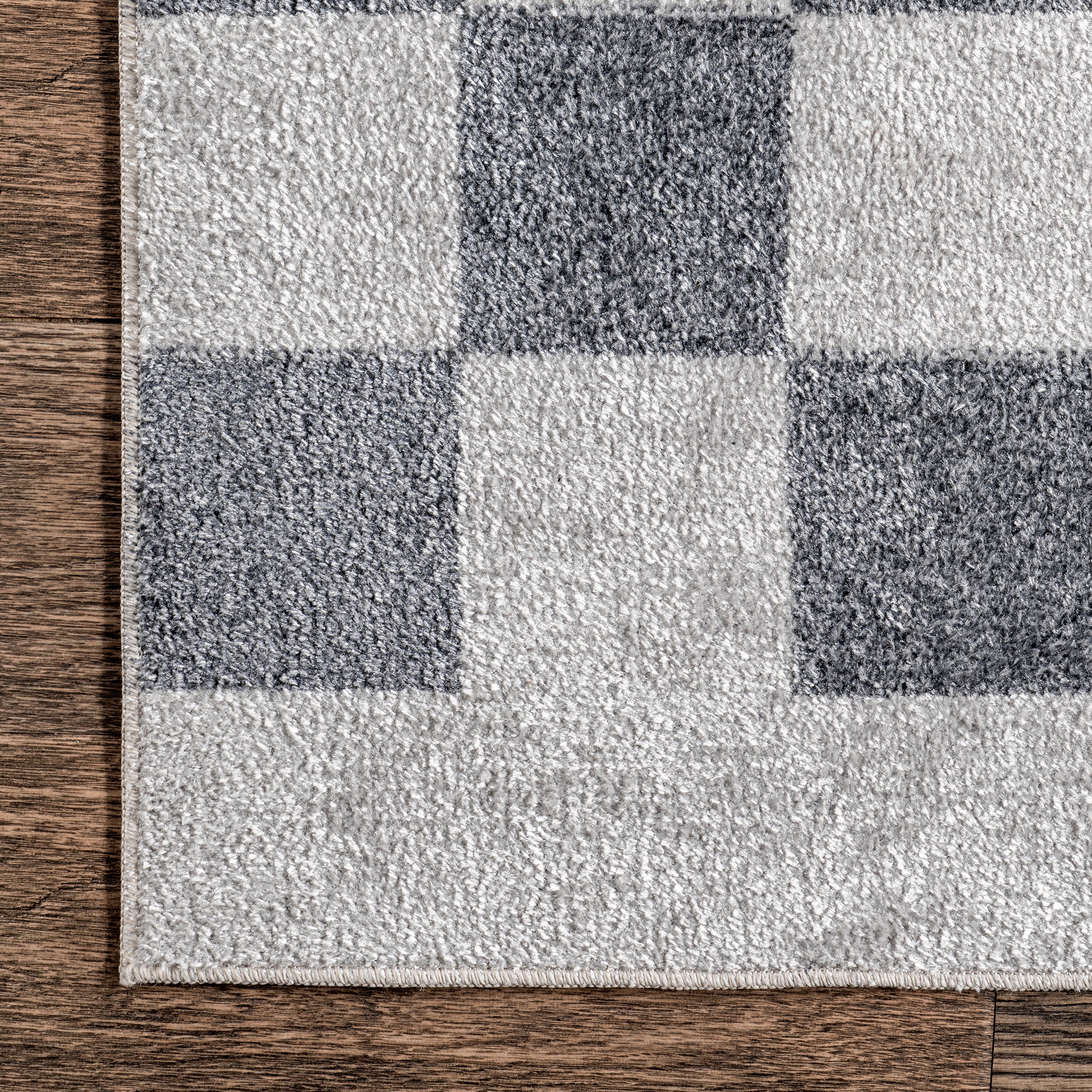 Naya Checkered Machine Washable Area Rug - Image 15