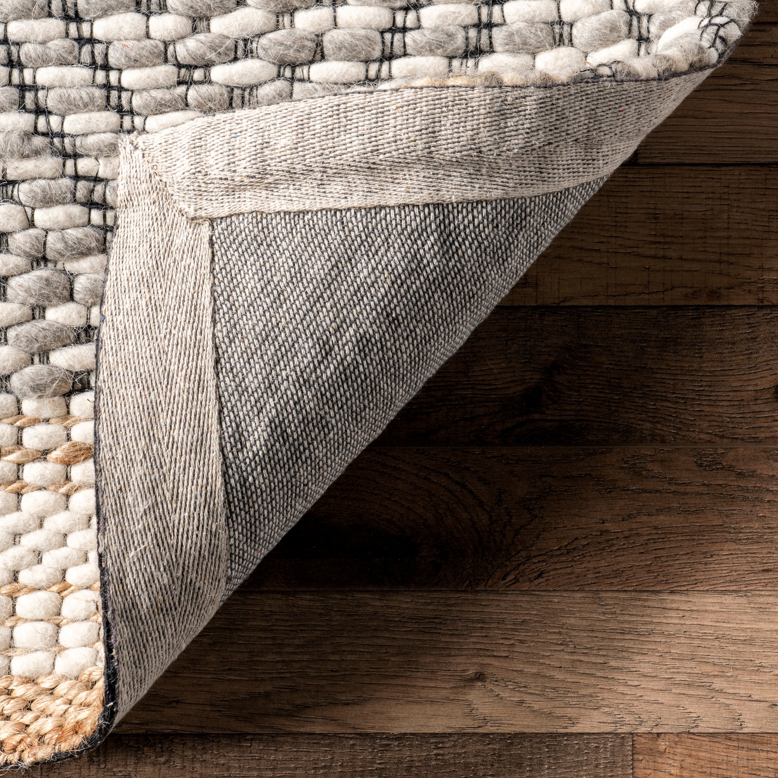 Laura Bohemian Trellis Wool and Jute Area Rug - Image 7