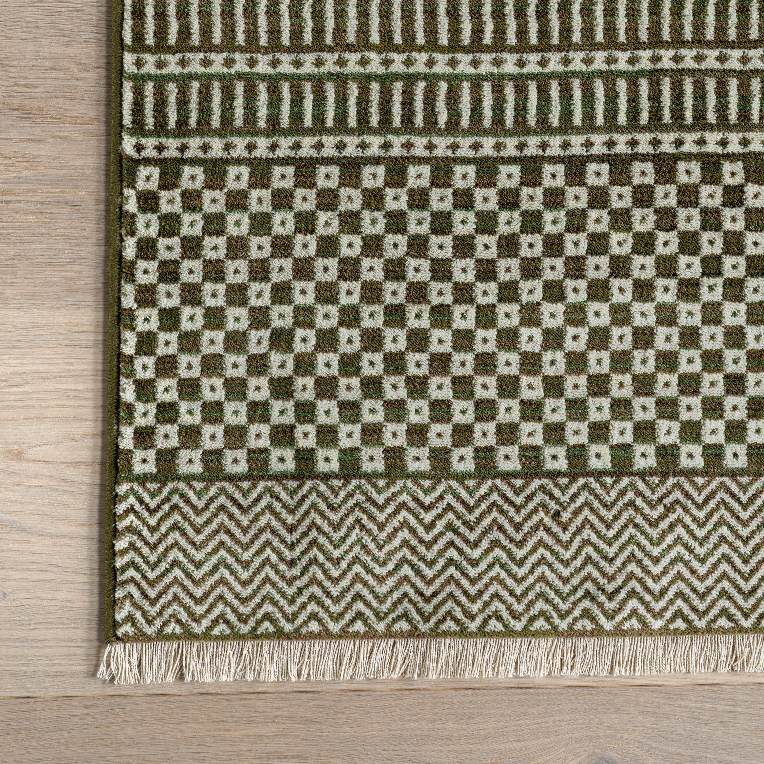 Lavender Geometric Fringe Area Rug - Image 23