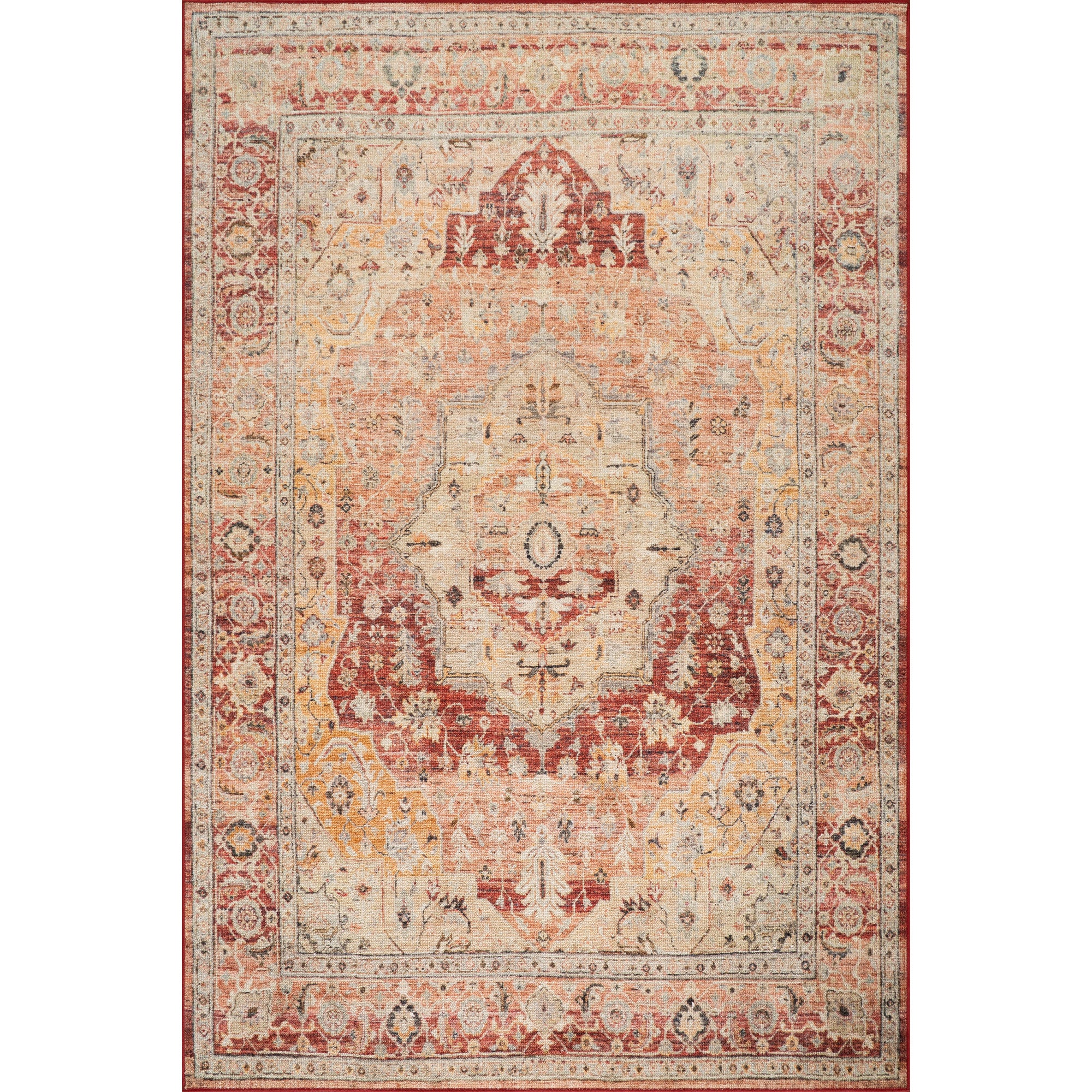 Nuloom Cirella Traditional Medallion Washable Area Rug