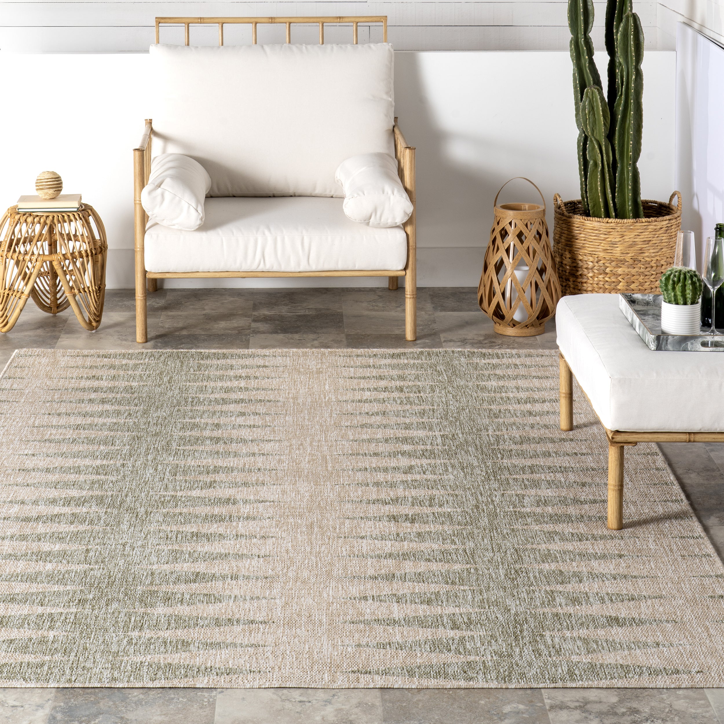 Philipa Moroccan Geometrc Indoor/Outdoor Area Rug - Image 9