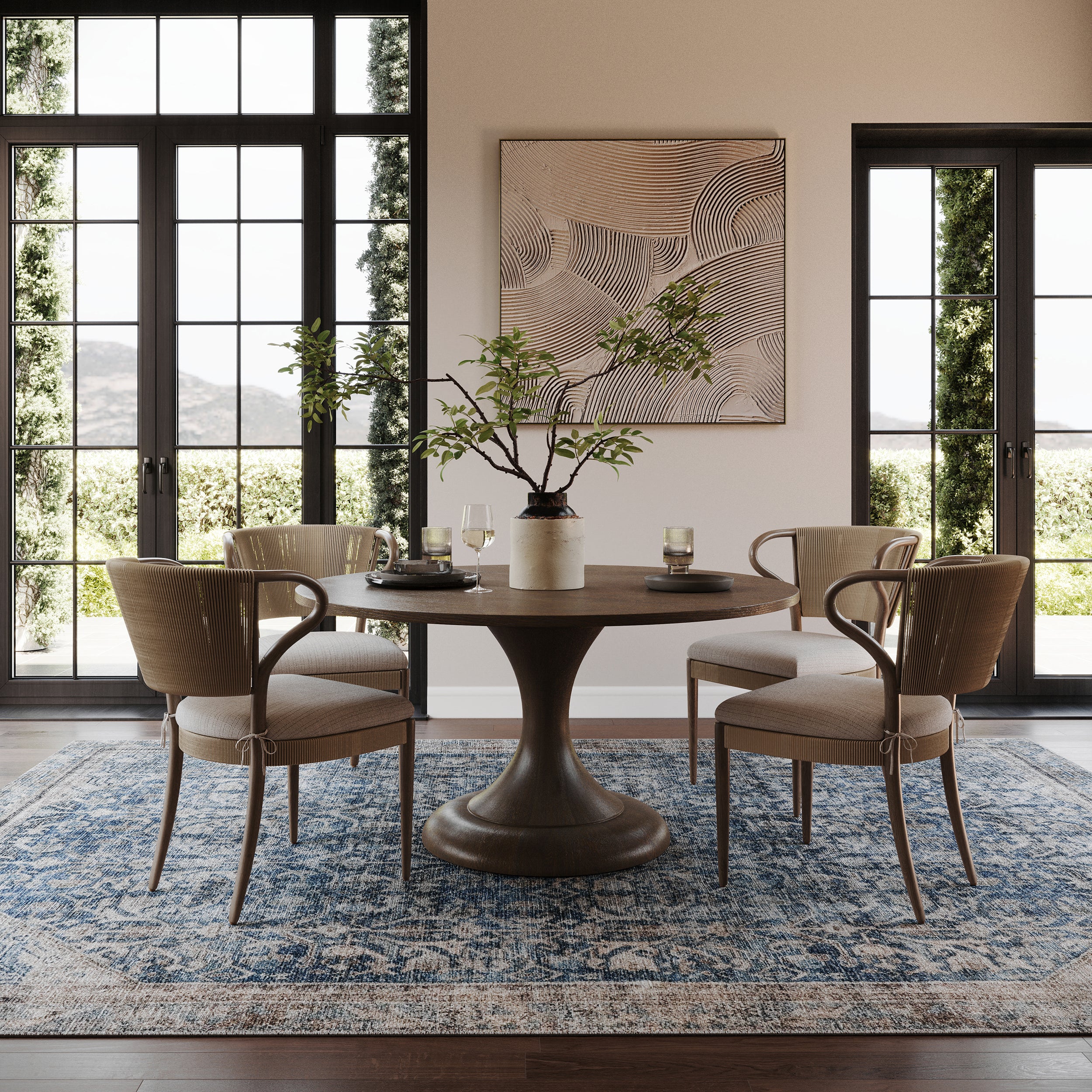 Thavine Vintage & Distressed Washable Rug - Image 2