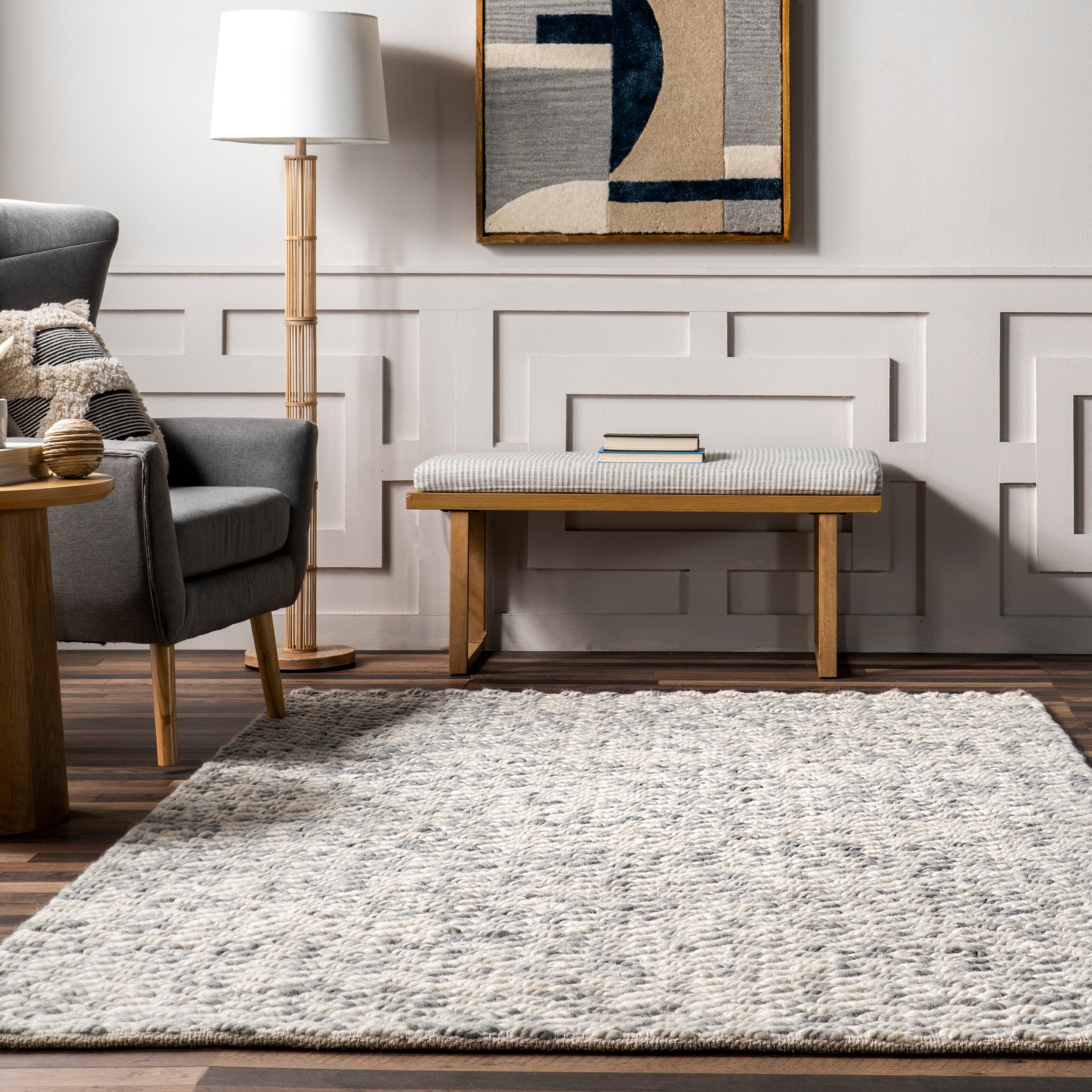 Glendora Hand Woven Chevron Area Rug - Image 26