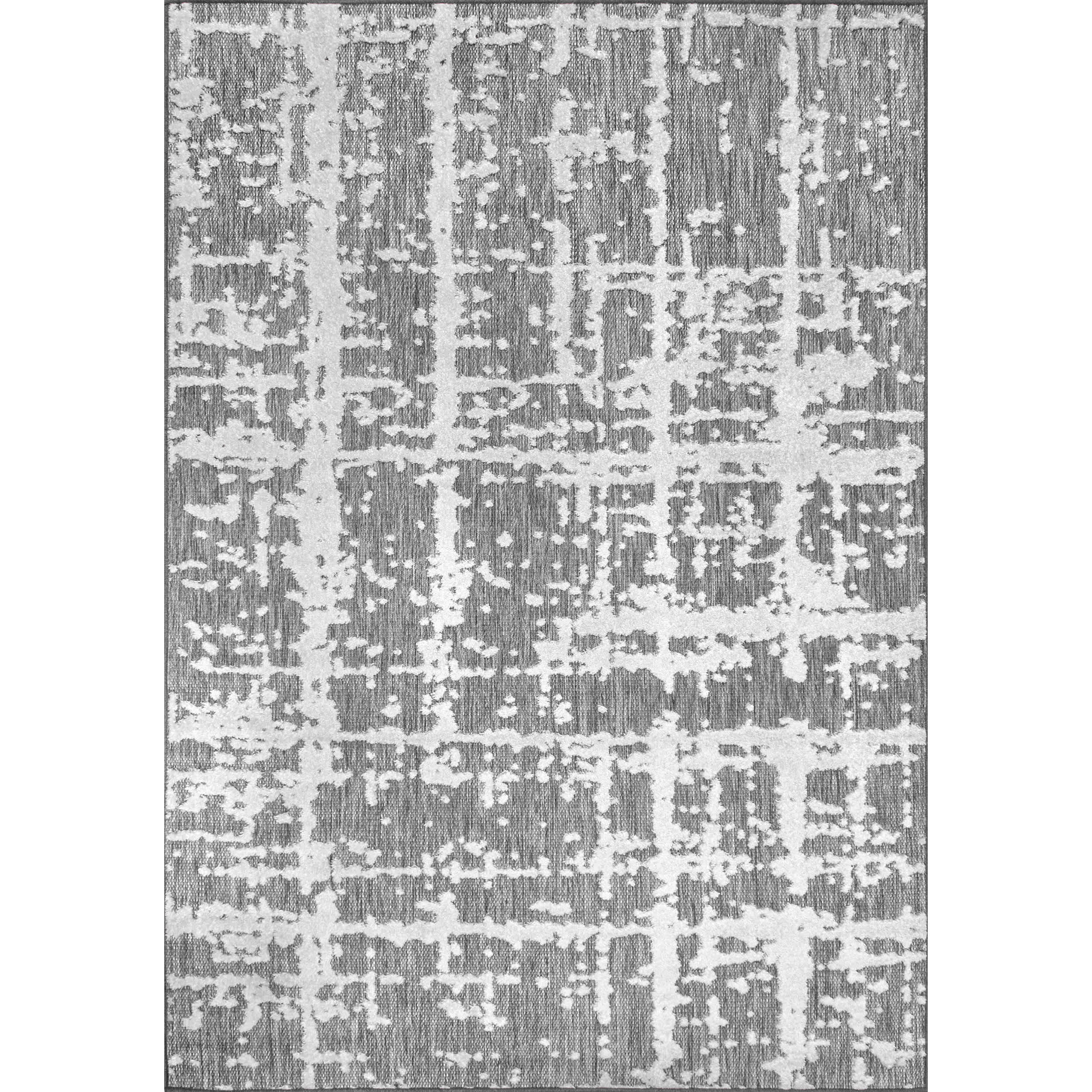 Adley Textured Abstract Lines Indoor/Outdoor Area Rug