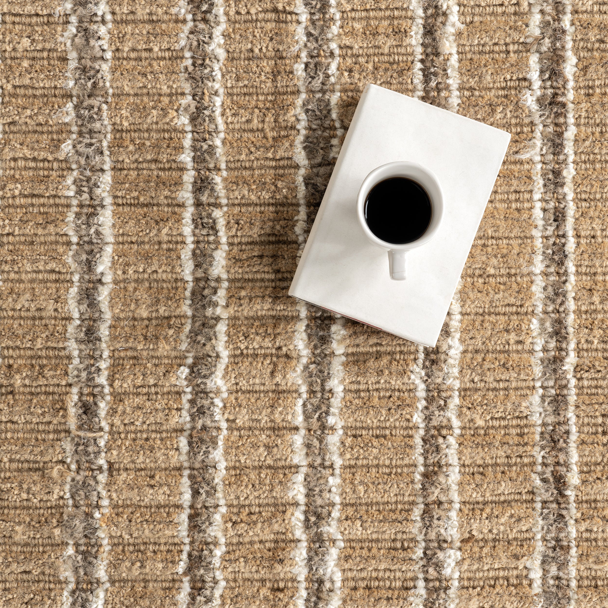 Violeta Striped Jute Area Rug - Image 7