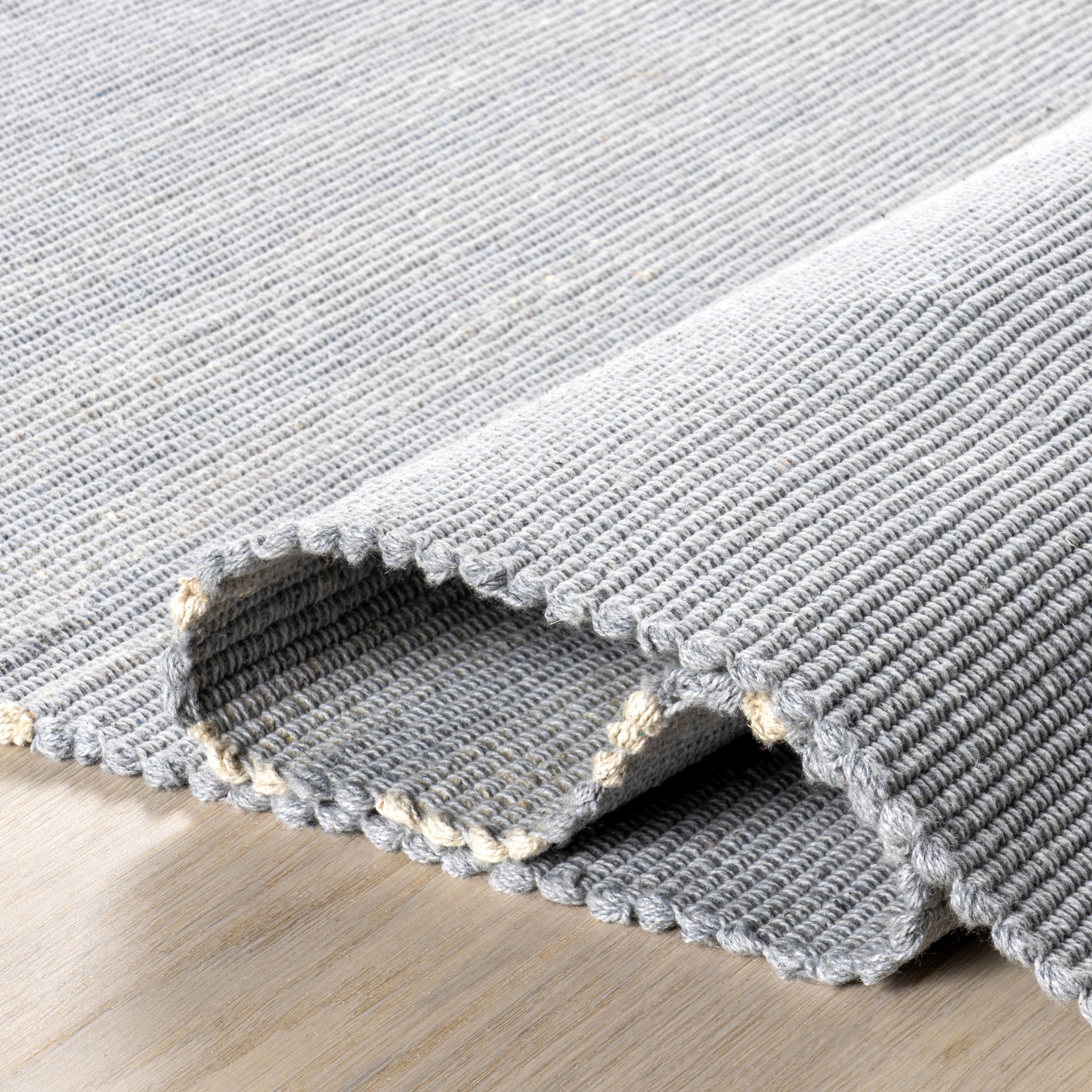 Bergamot Striped Cotton Area Rug - Image 10