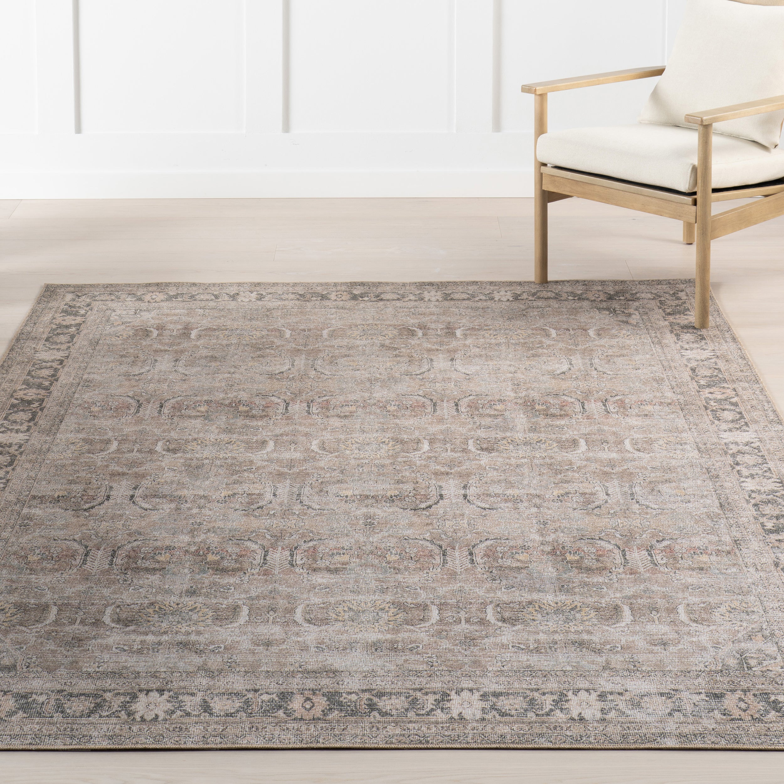Nuloom Hillstone Collection Traditional Vintage Medallion Area Rug - Image 9