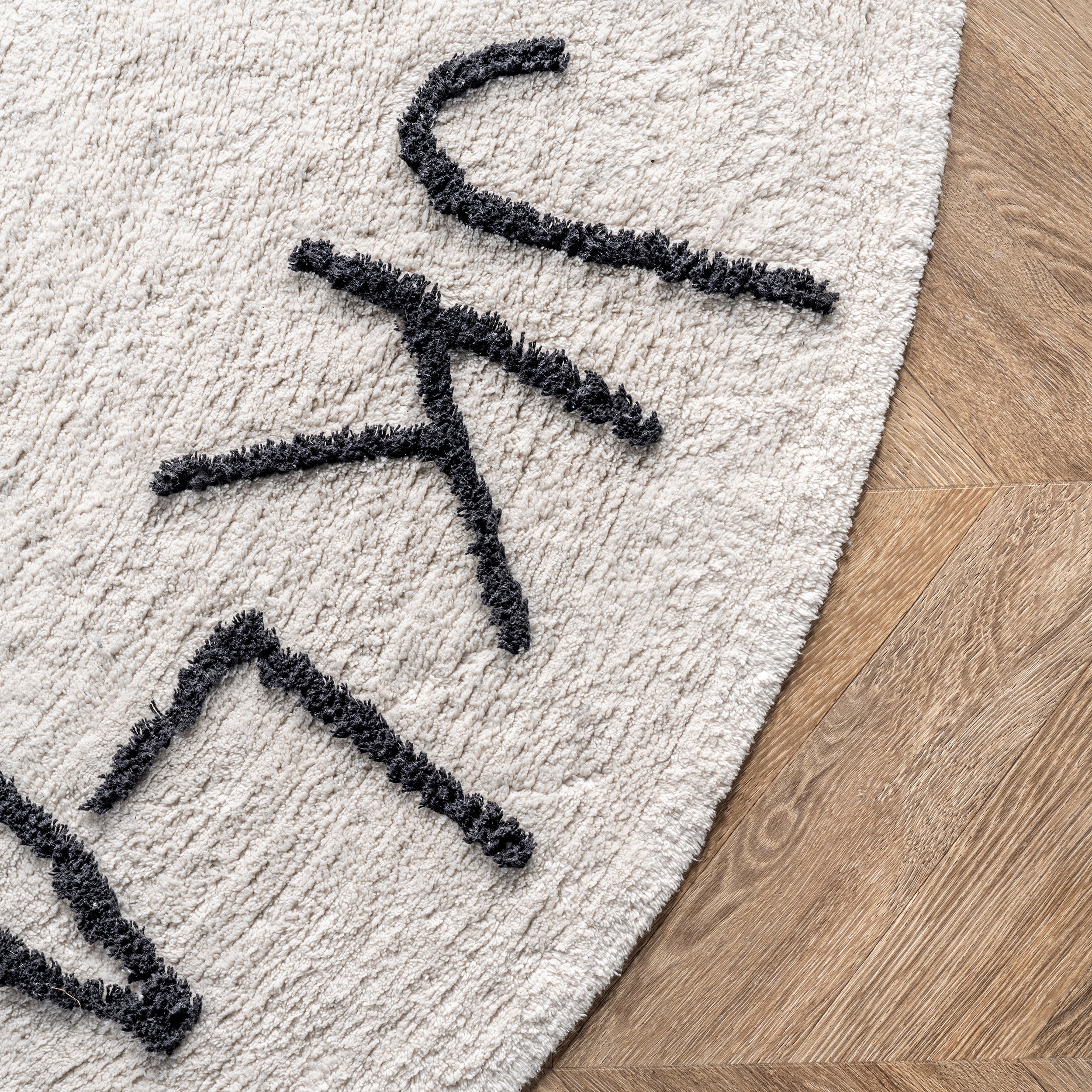 Kids Washable Round Alphabet Rug - Image 16