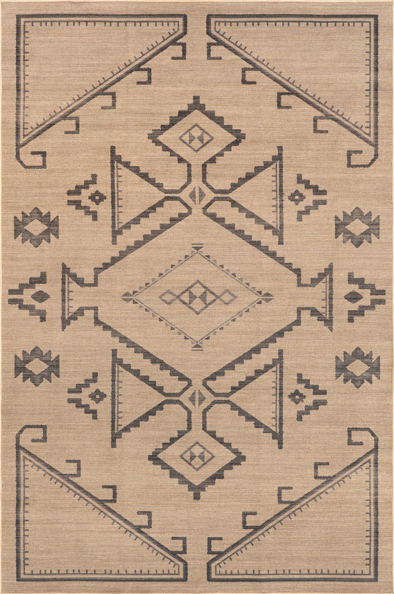 Audriana Easy Jute Machine Washable Area Rug