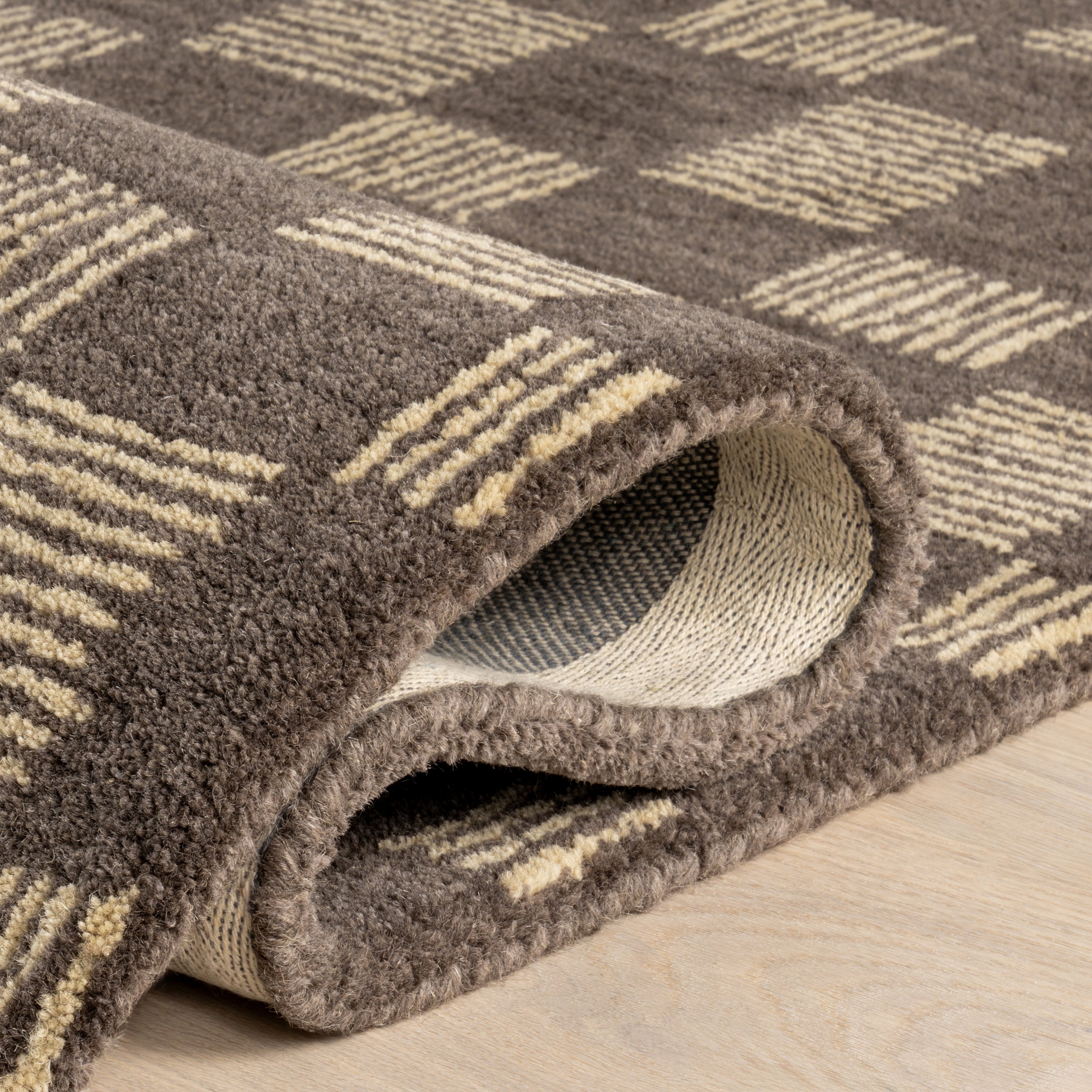 Quince Checkered Wool Area Rug - Image 20