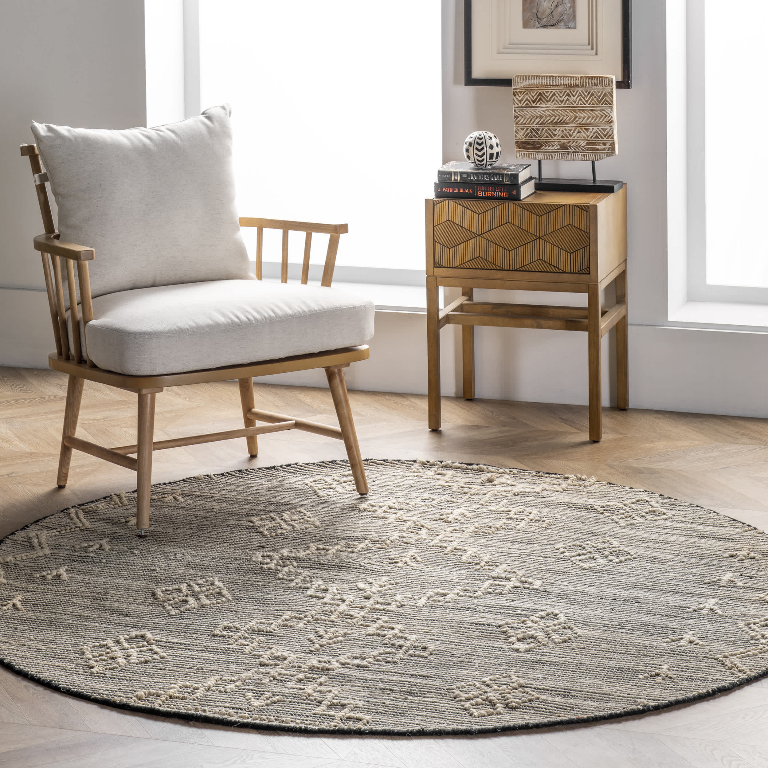Handmade Moroccan Julianne Jute Area Rug - Image 11