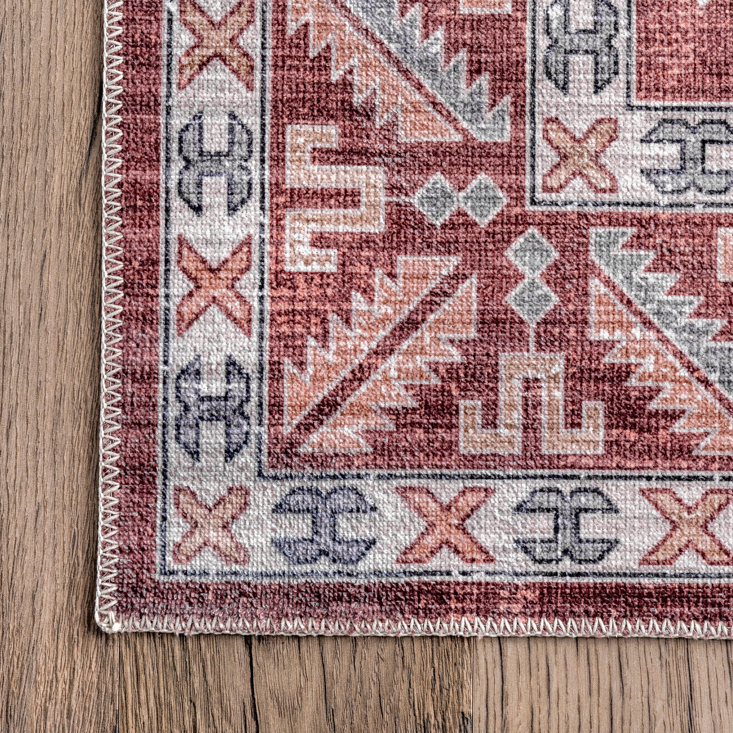 Norma Machine Washable Traditional Medallion Area Rug - Image 16