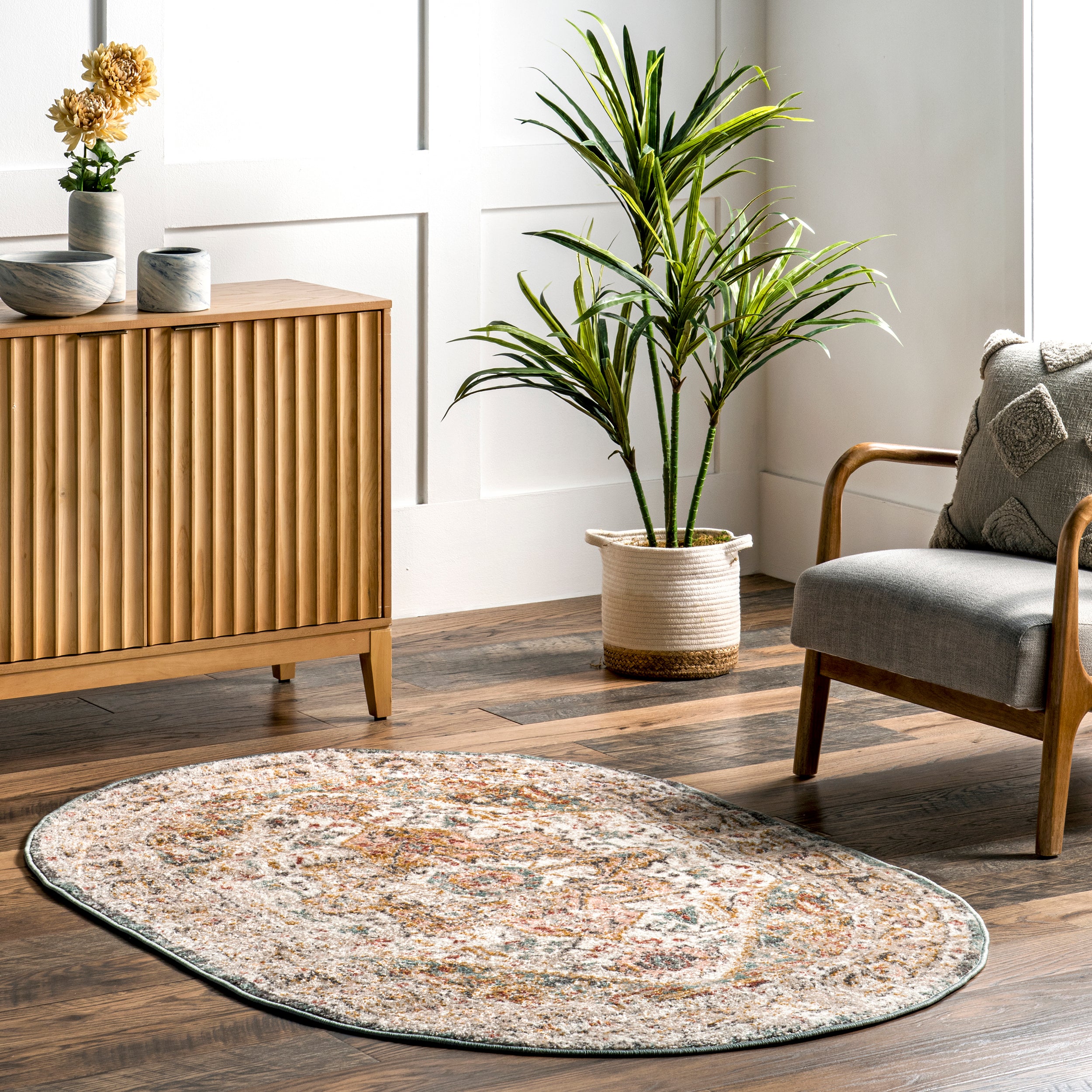 Justine Vintage Medallion Area Rug - Image 10